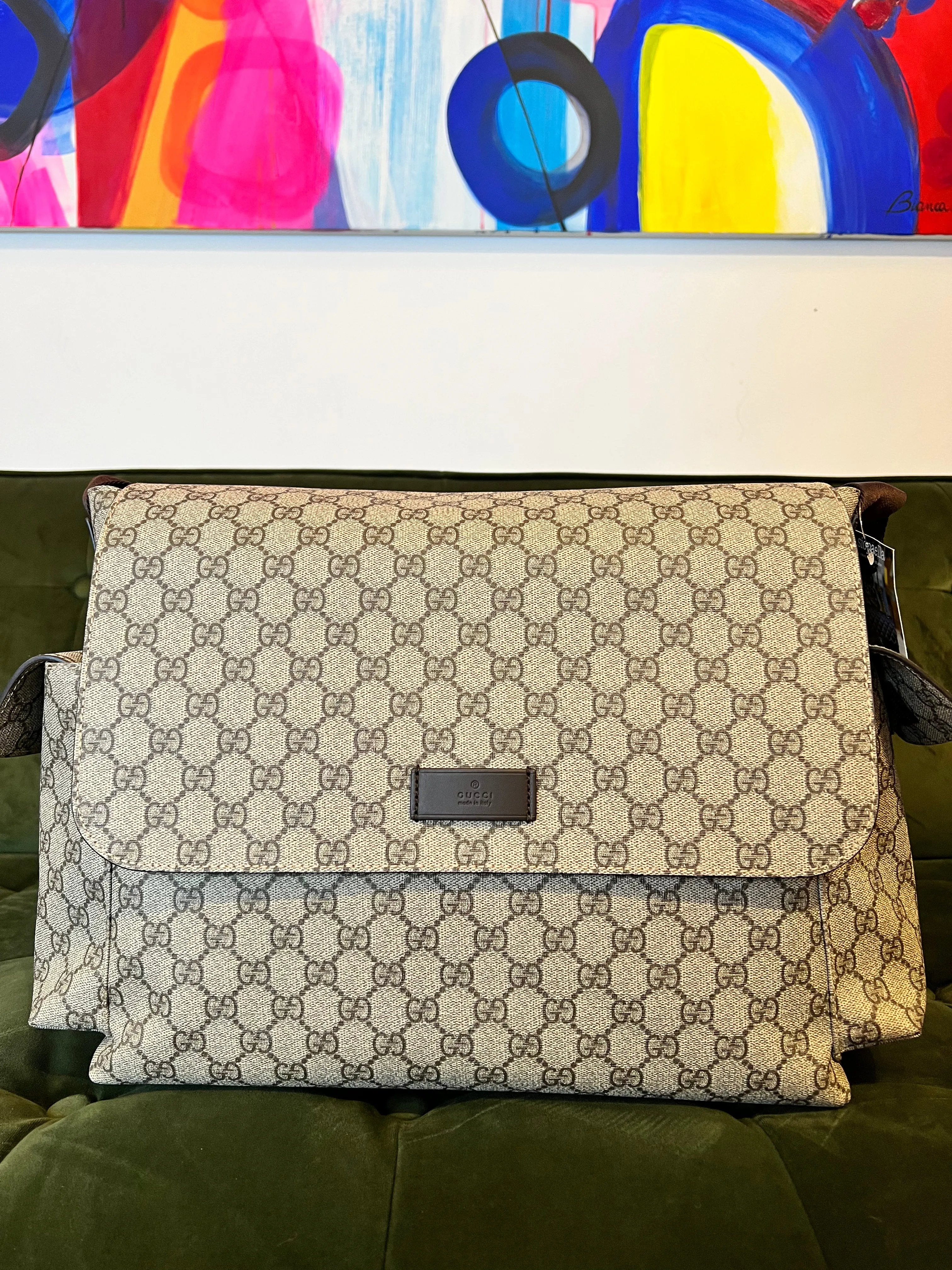 Gucci Monogram Canvas Baby Changing Bag