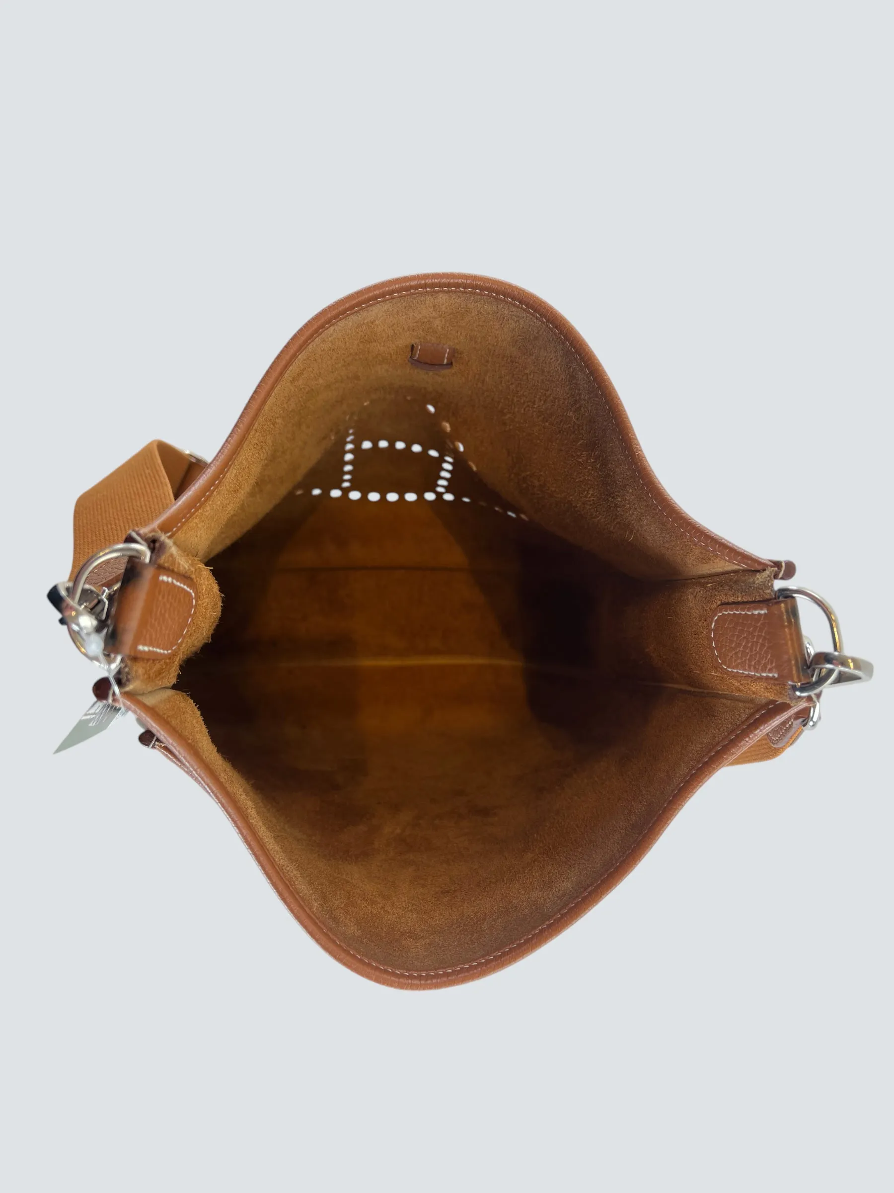 Hermes Tan Leather Evelyne 29