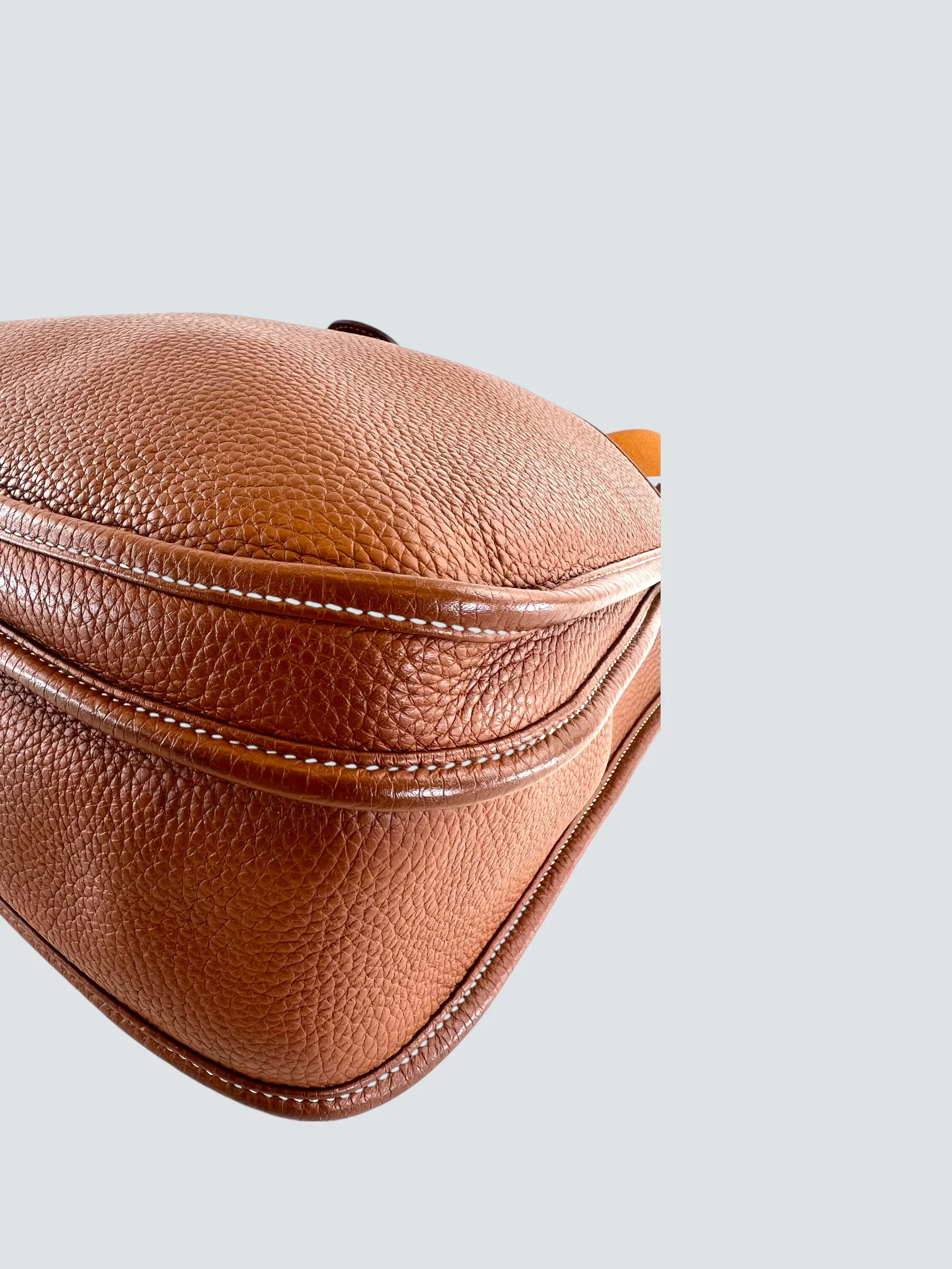 Hermes Tan Leather Evelyne 29
