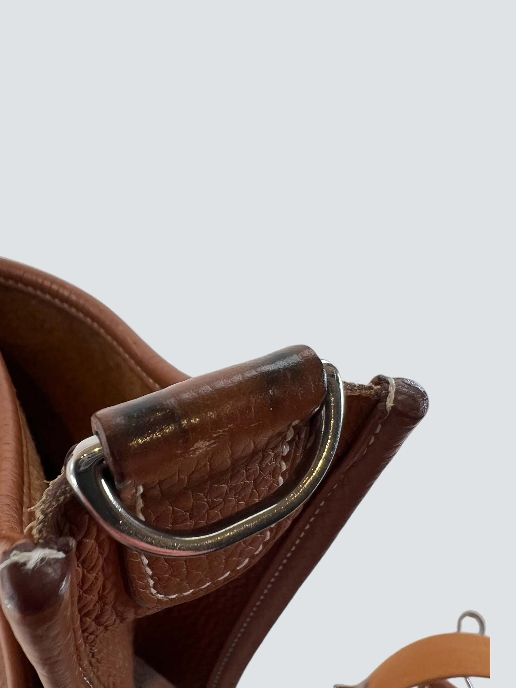 Hermes Tan Leather Evelyne 29