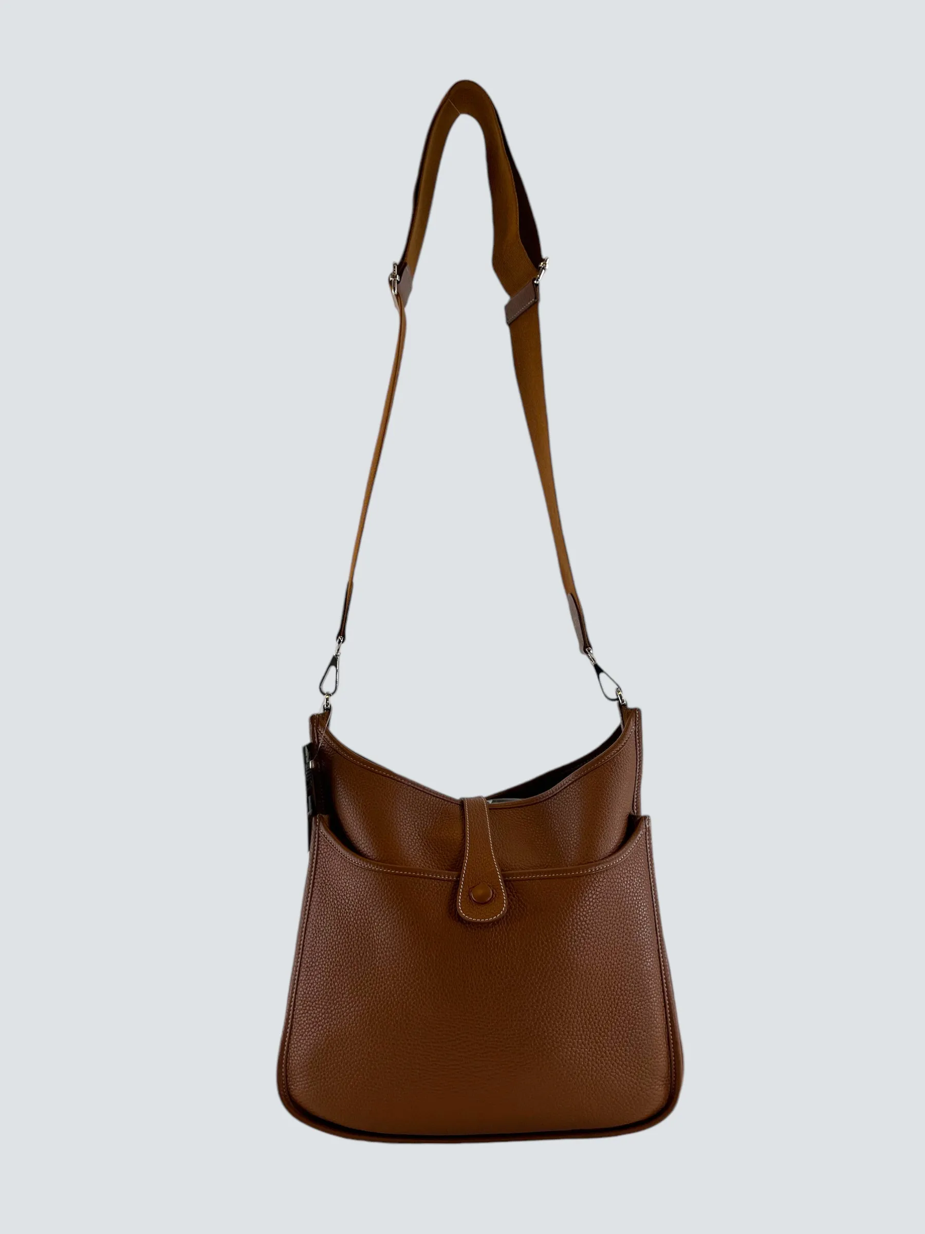 Hermes Tan Leather Evelyne 29