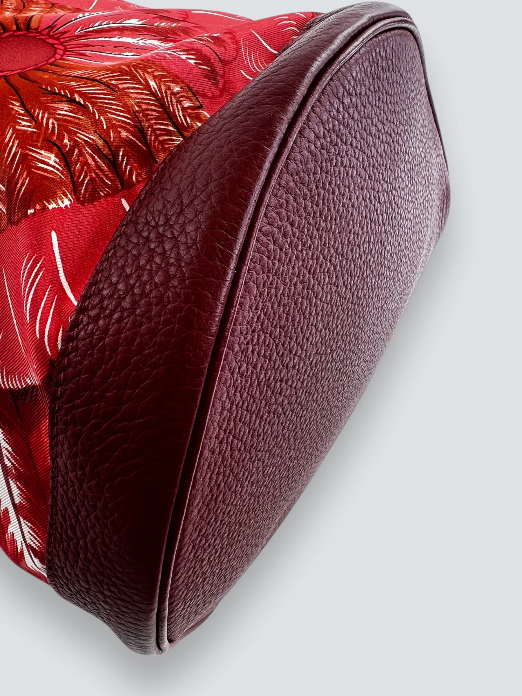 Hermès Multi Colour Silk & Leather Soie Cool Backpack