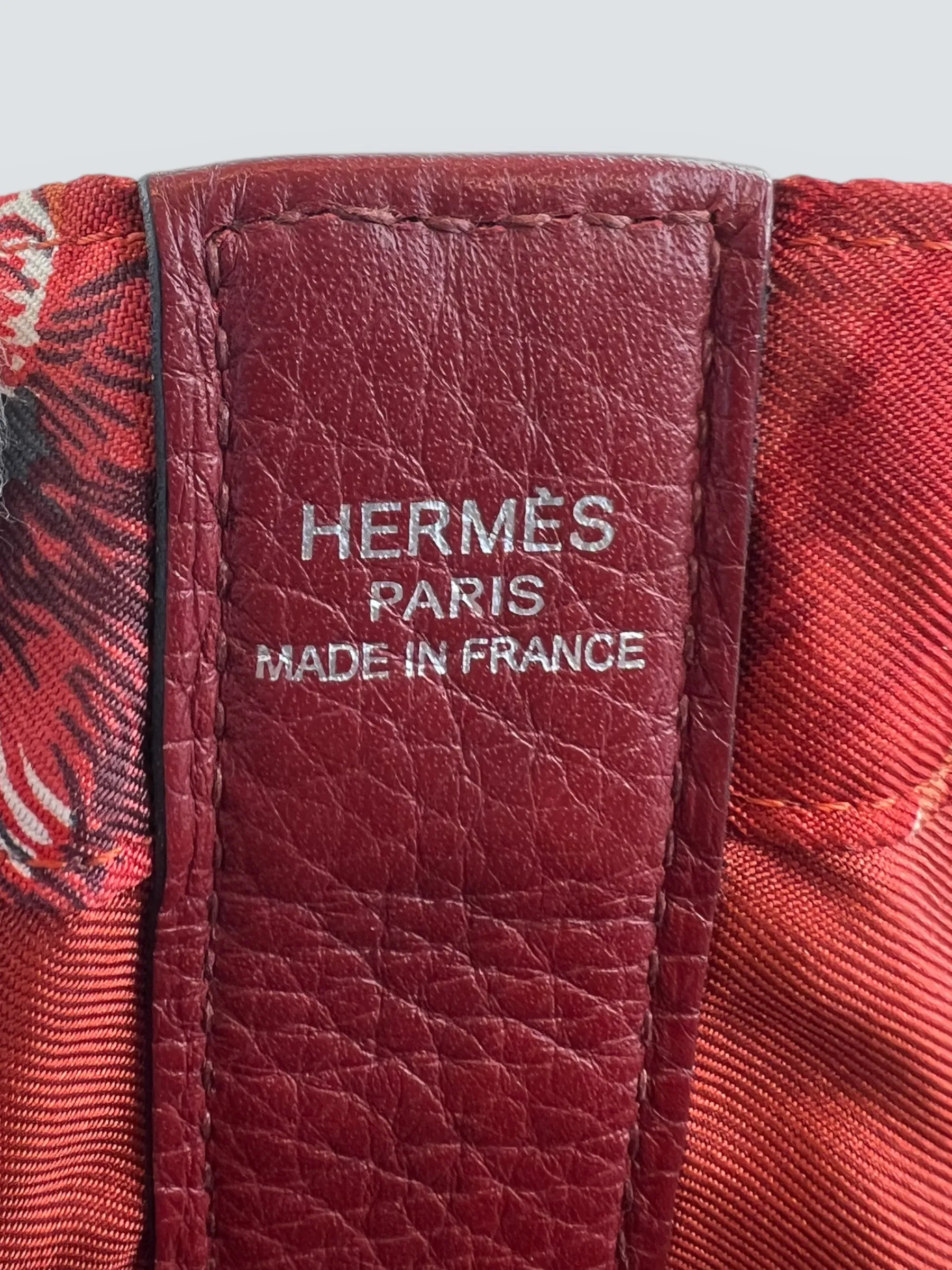 Hermès Multi Colour Silk & Leather Soie Cool Backpack
