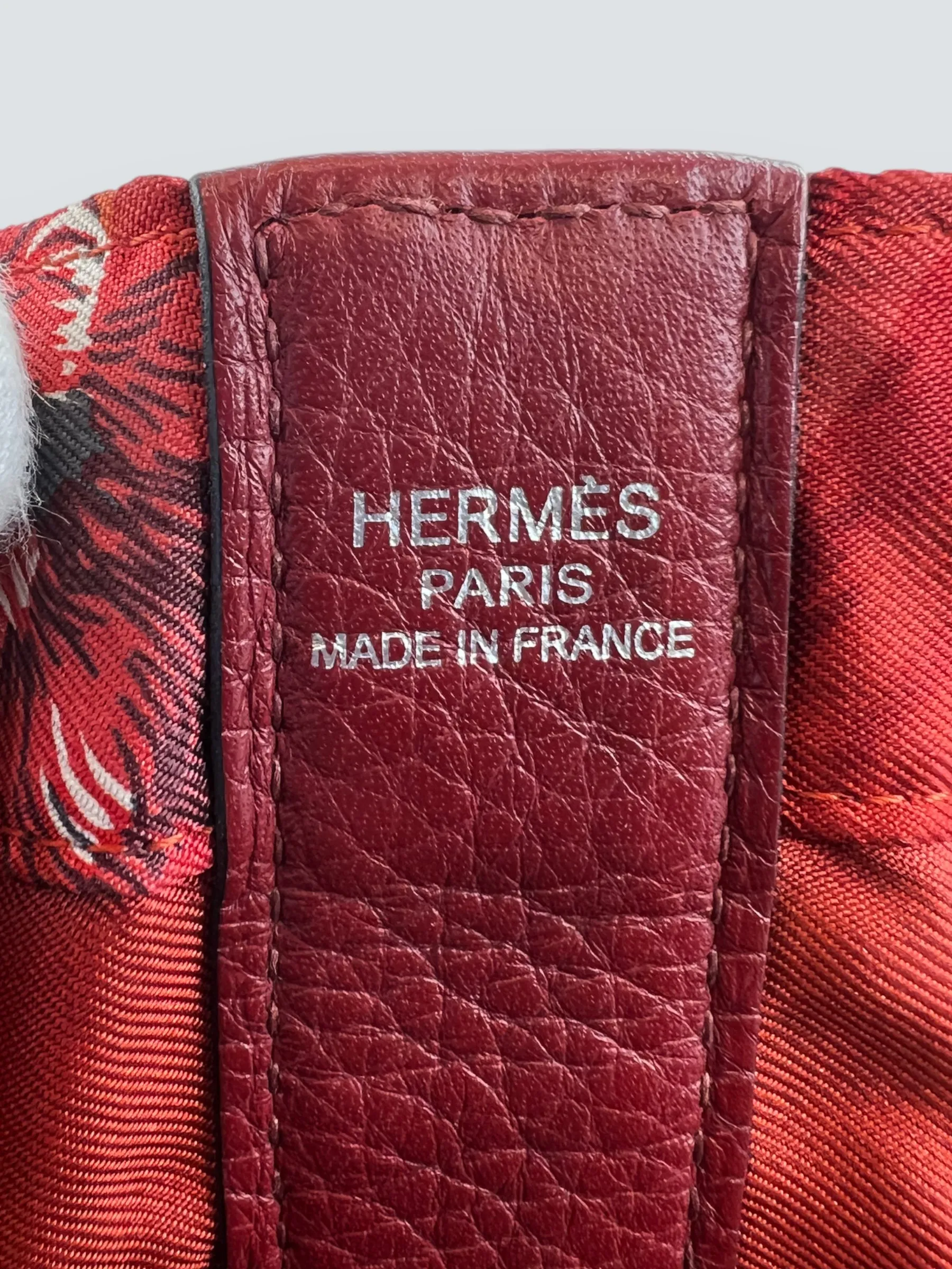 Hermès Multi Colour Silk & Leather Soie Cool Backpack