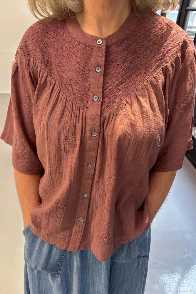 Indi & Cold Brown Blouse