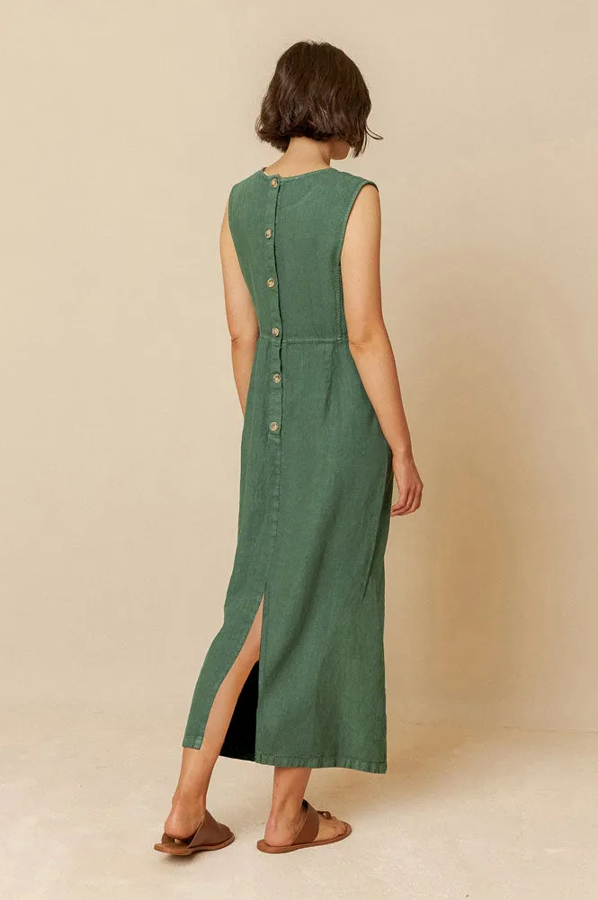 Indi & Cold Esmeralda Linen Dress