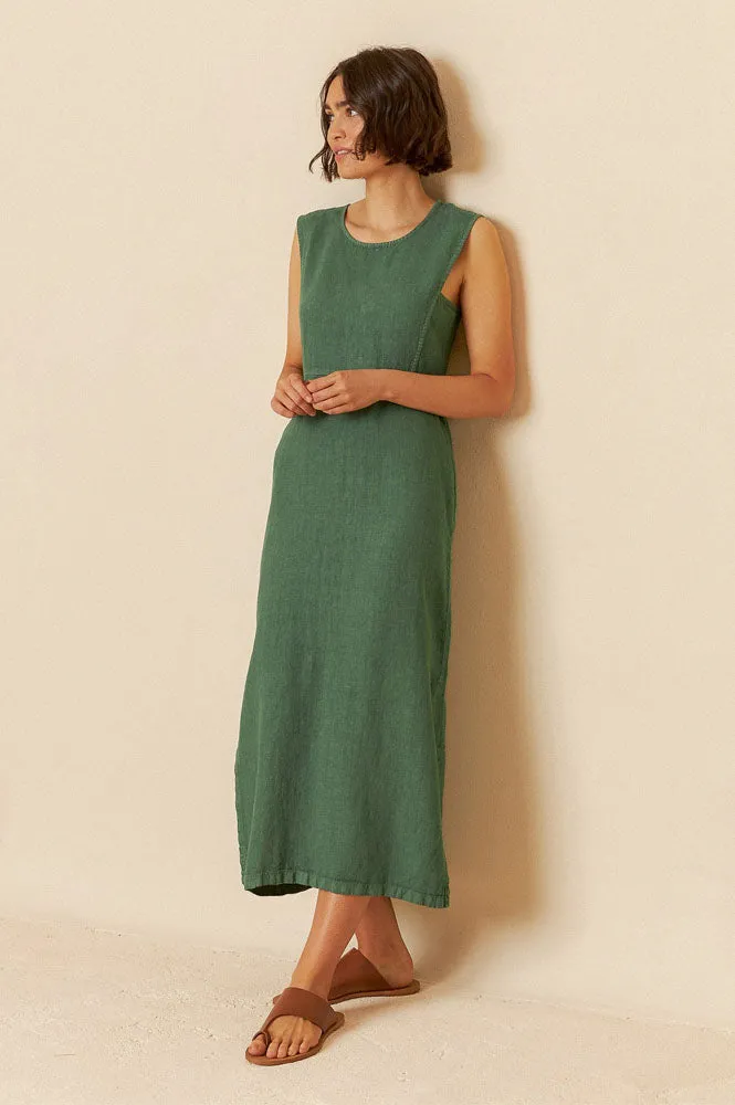 Indi & Cold Esmeralda Linen Dress