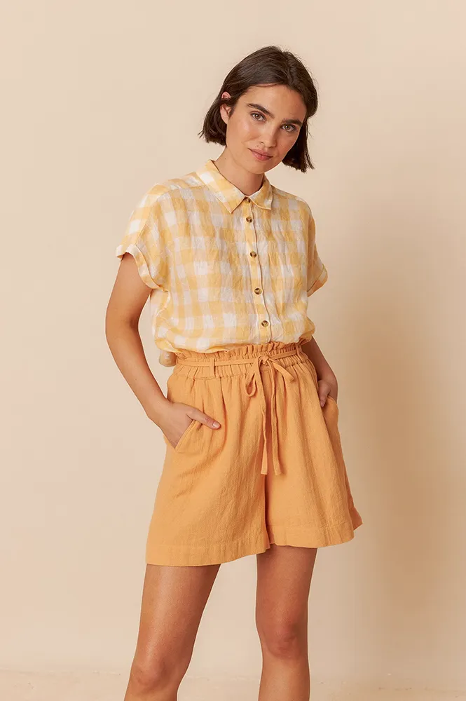Indi & Cold Panama Peach Shorts