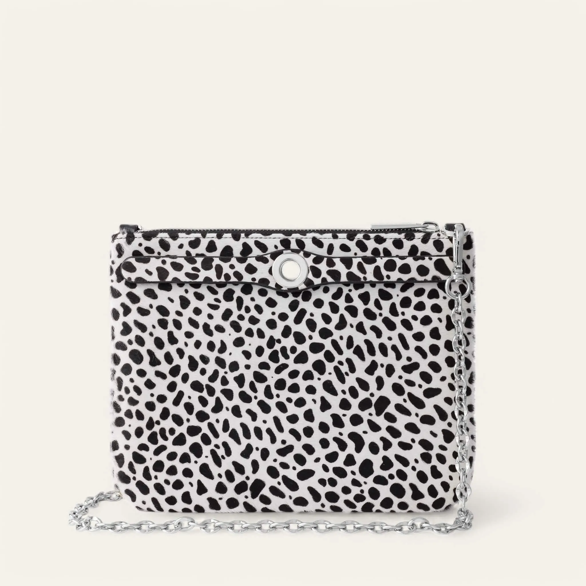 Ivy | Dalmatian Spot with Silver hardware