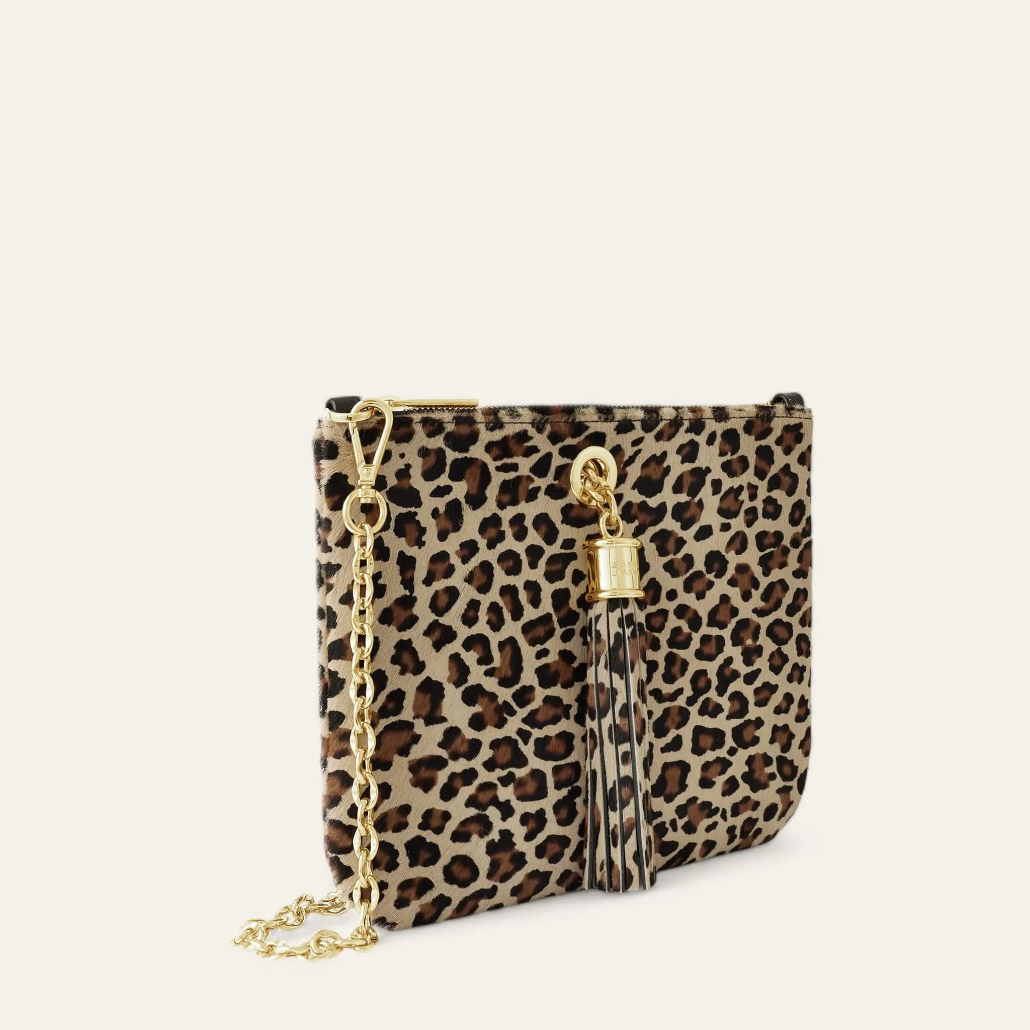 Ivy | Leopard with Gold hardware