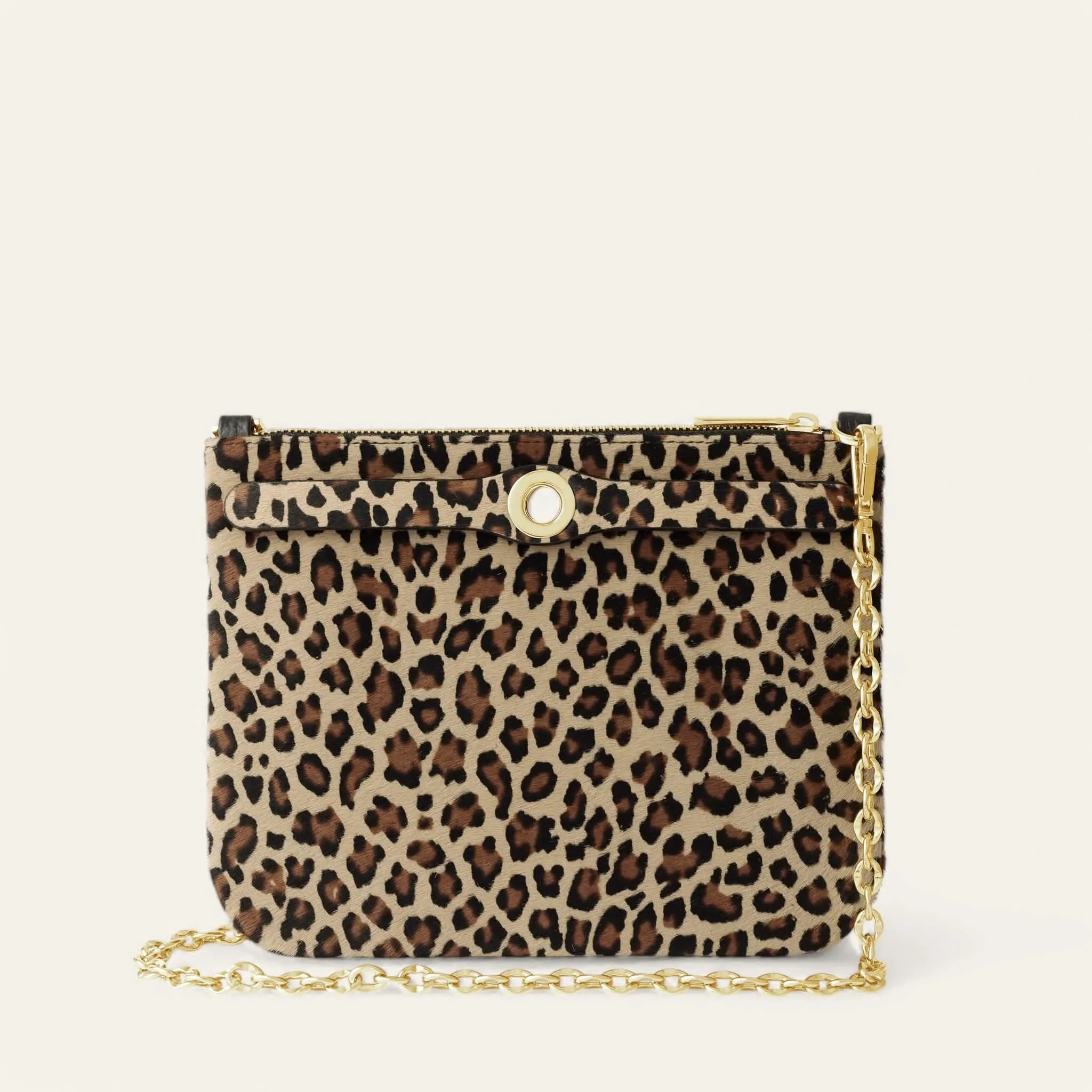 Ivy | Leopard with Gold hardware