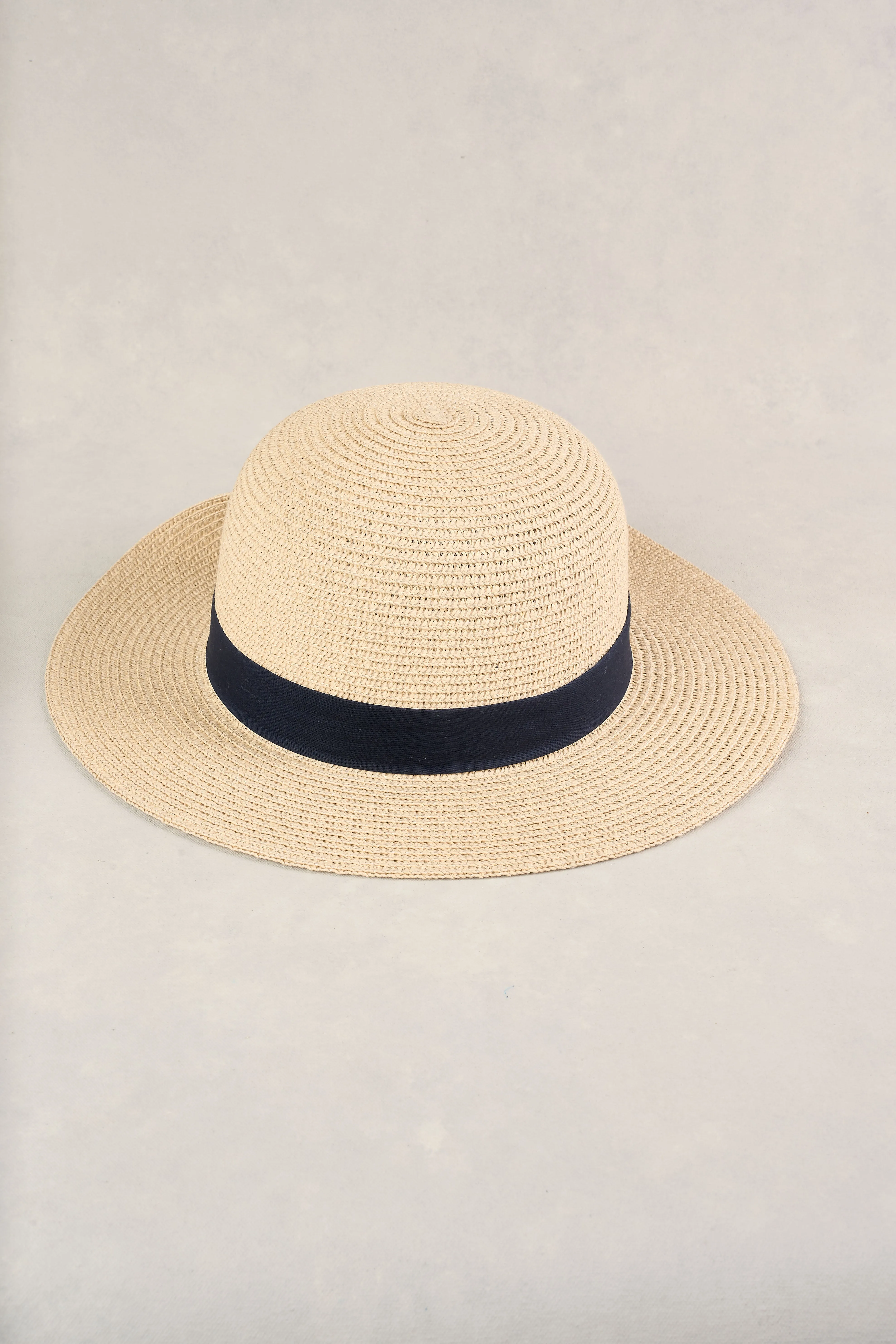 Jane Bow Trim Cloche - Natural
