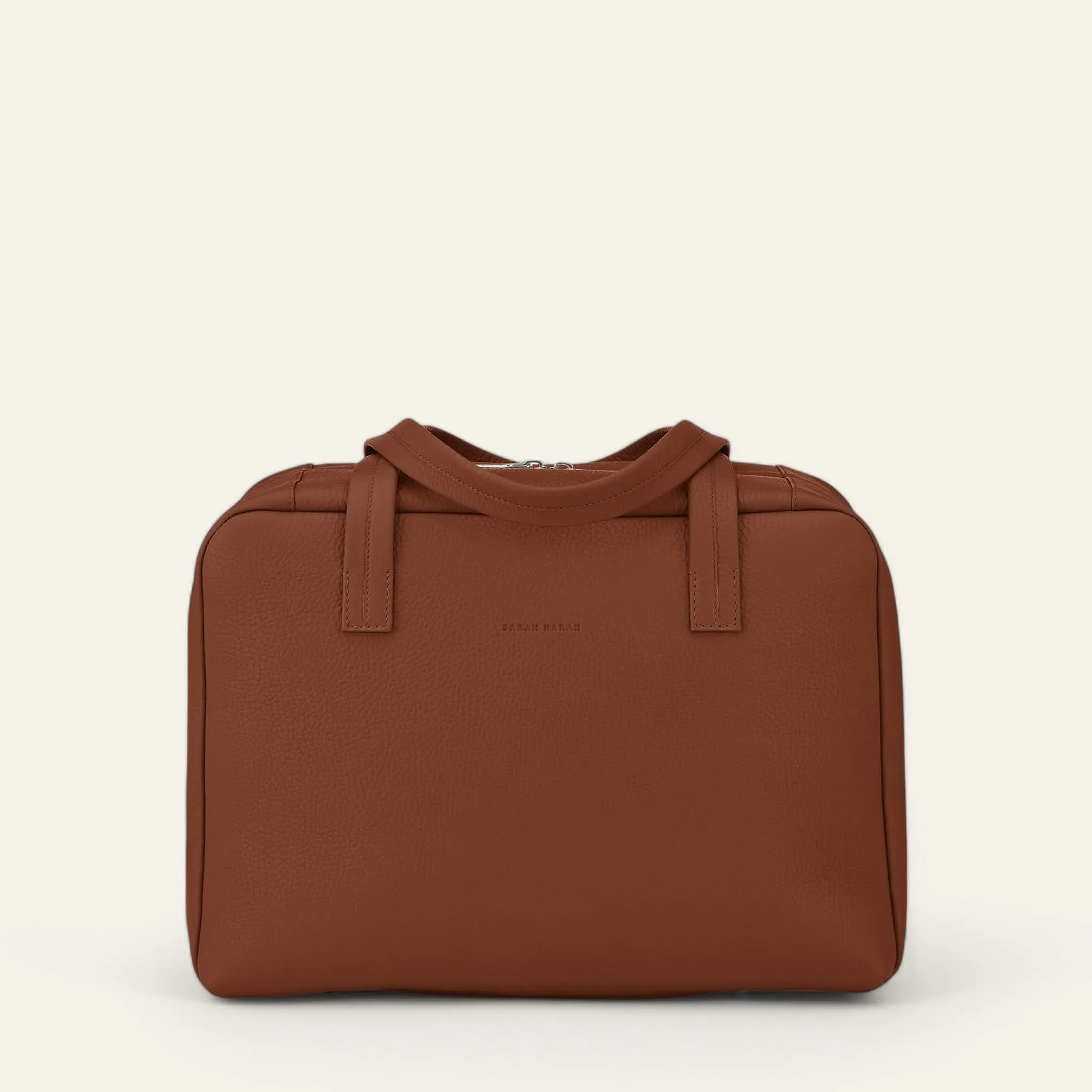 Jessica Shoulder Bag | Nutshell with Silver hardware