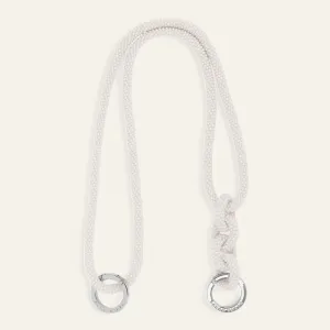 Kings Knot Strap | Pearl with Silver hardware