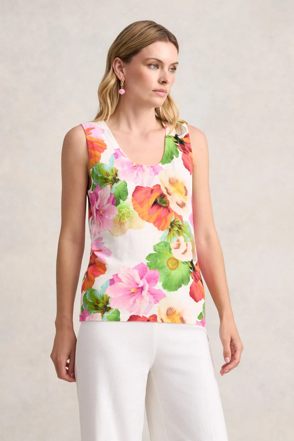 Knit Layering Tank - Multi Floral