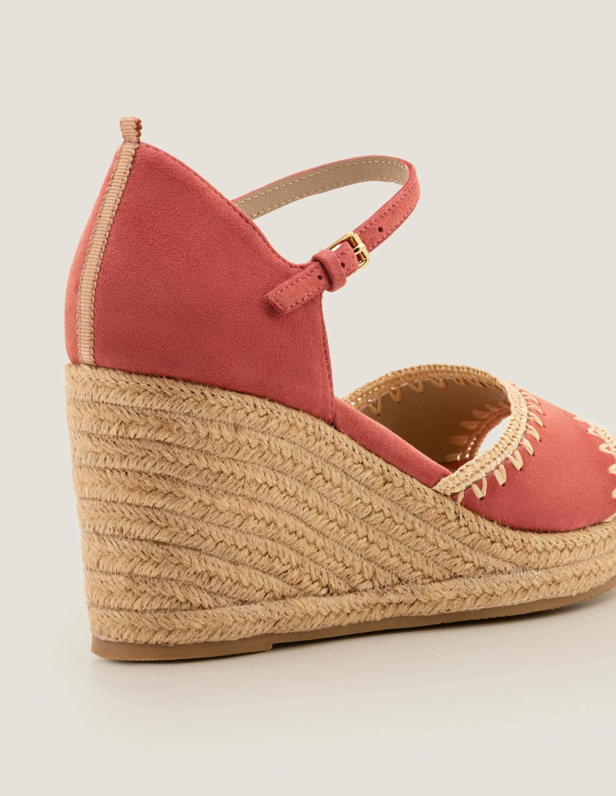 Layla Espadrille Wedges-Rouge