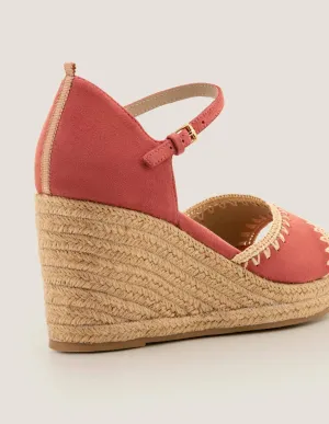Layla Espadrille Wedges-Rouge