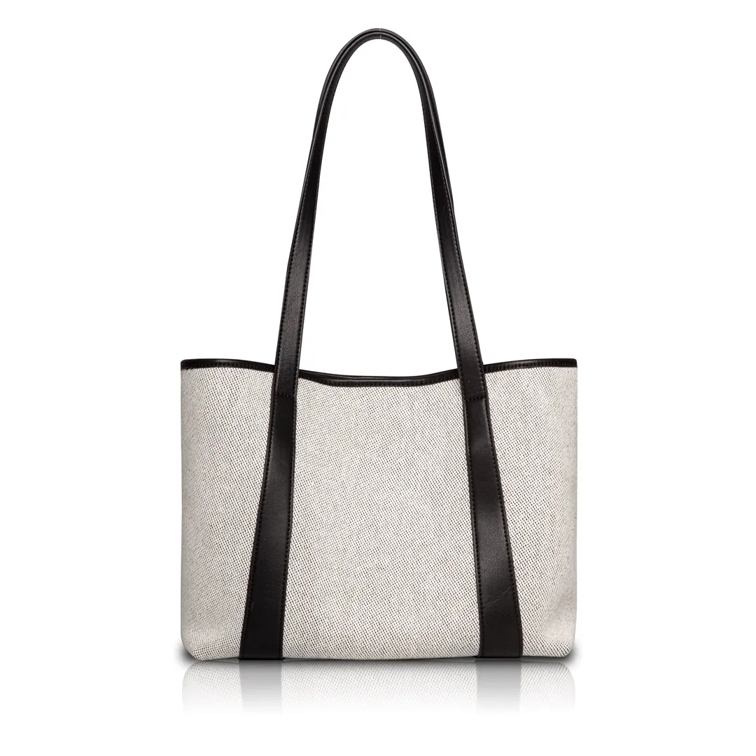 Line Canvas Tote - Grey
