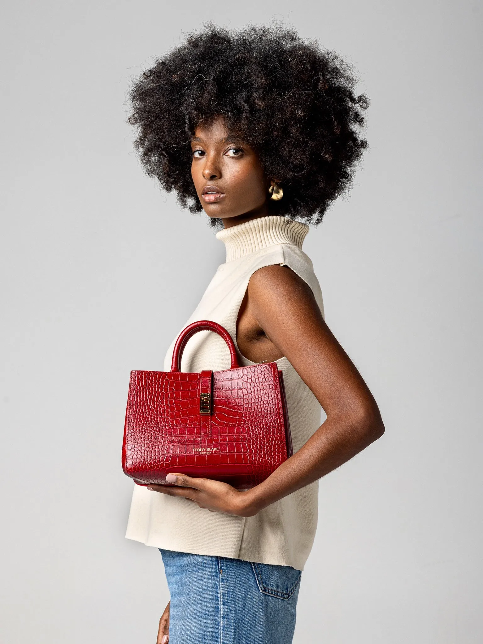 Lola Croco 10 - Dark Red