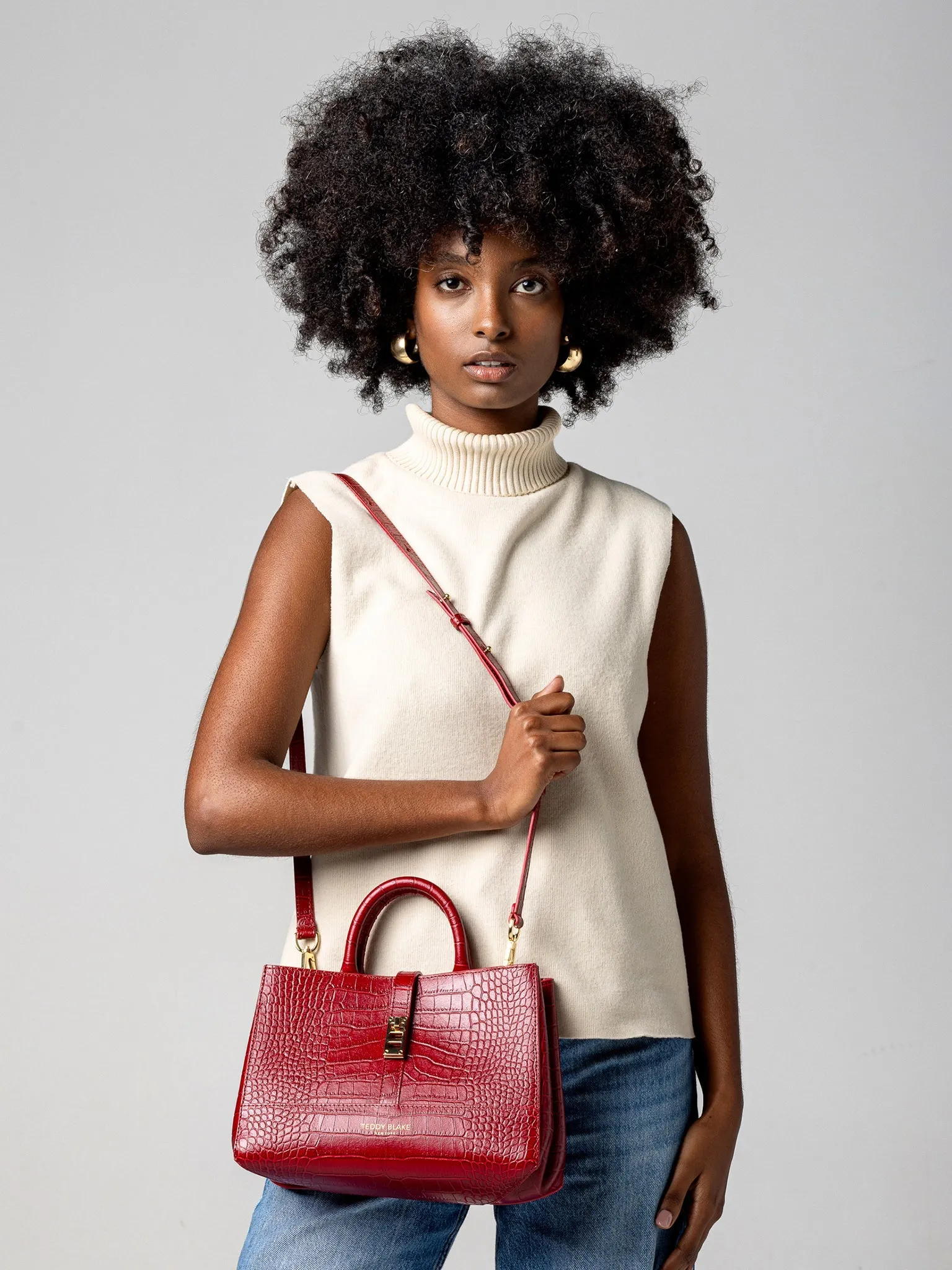 Lola Croco 10 - Dark Red