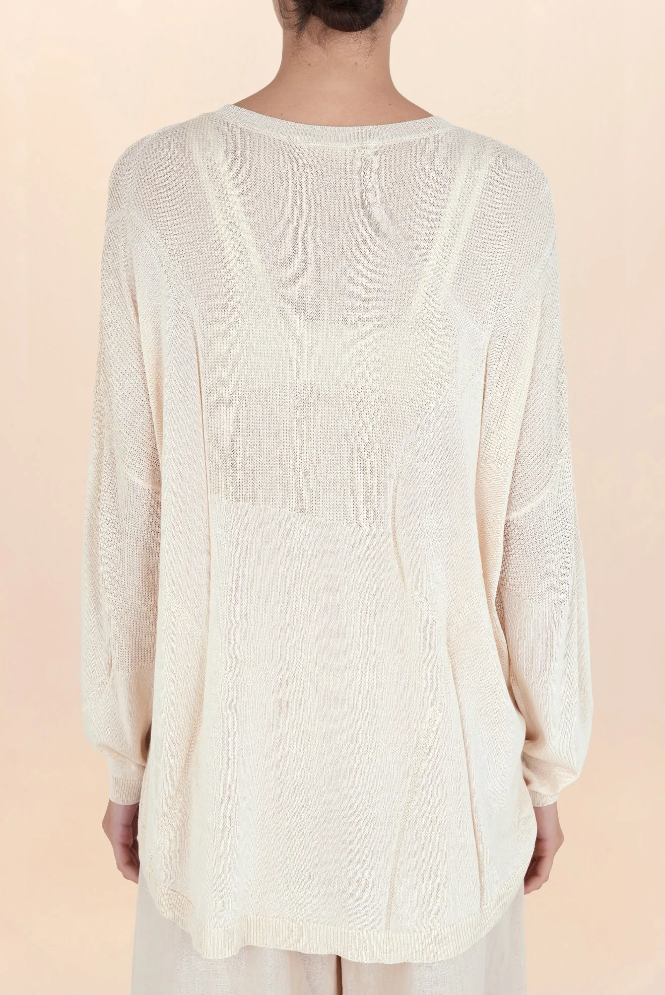 Lorena Wavy Sweater - White