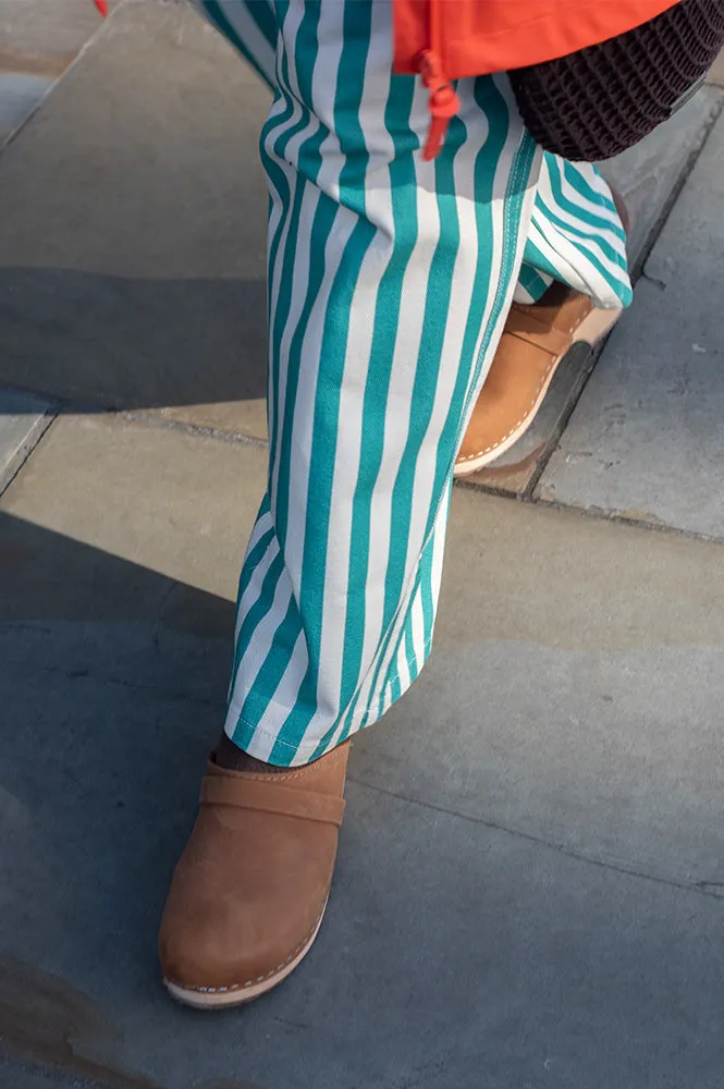 Lotta Brown Nubuck Clogs