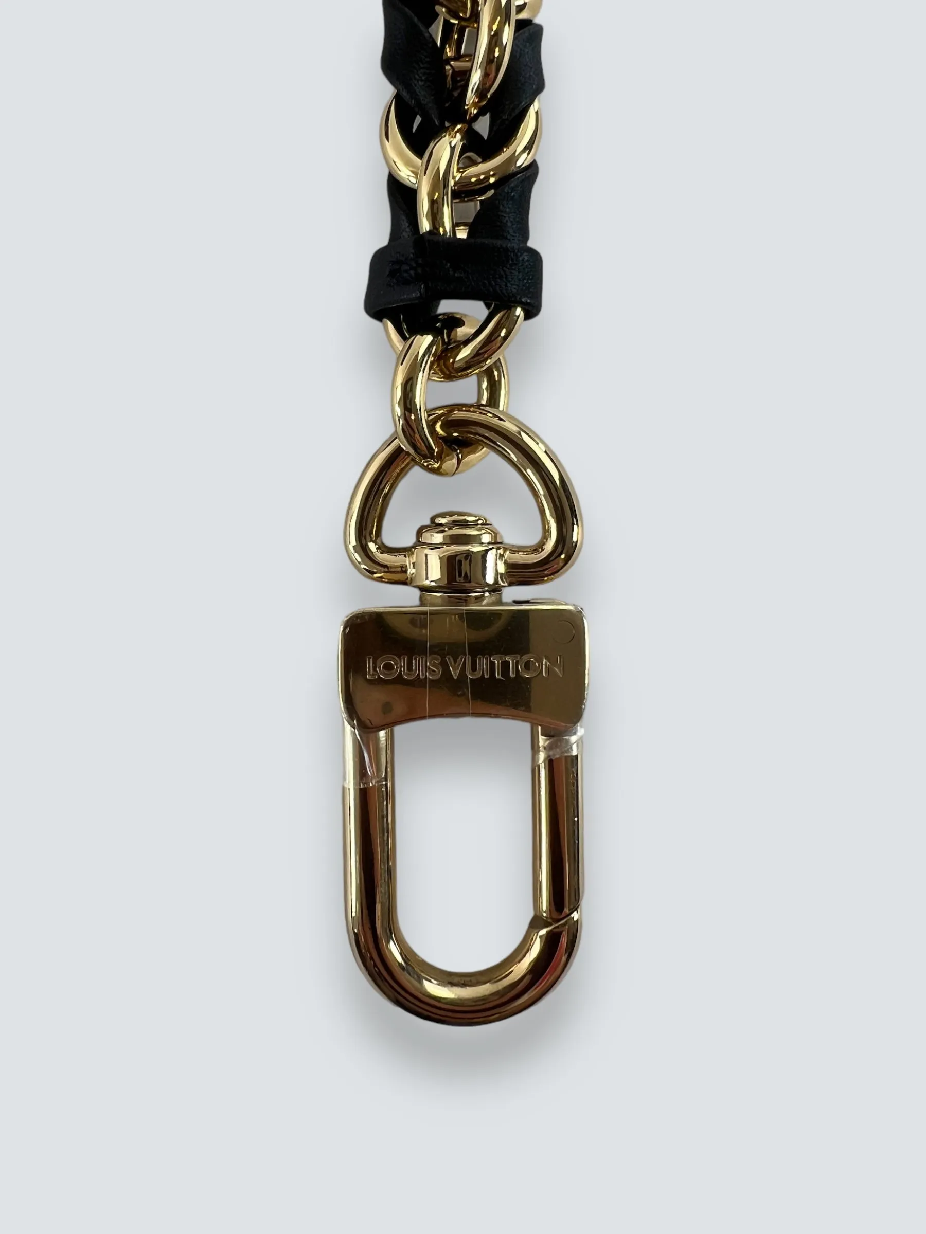 Louis Vuitton Black Calfskin Leather Nanogram Speedy 20 Bandouliere