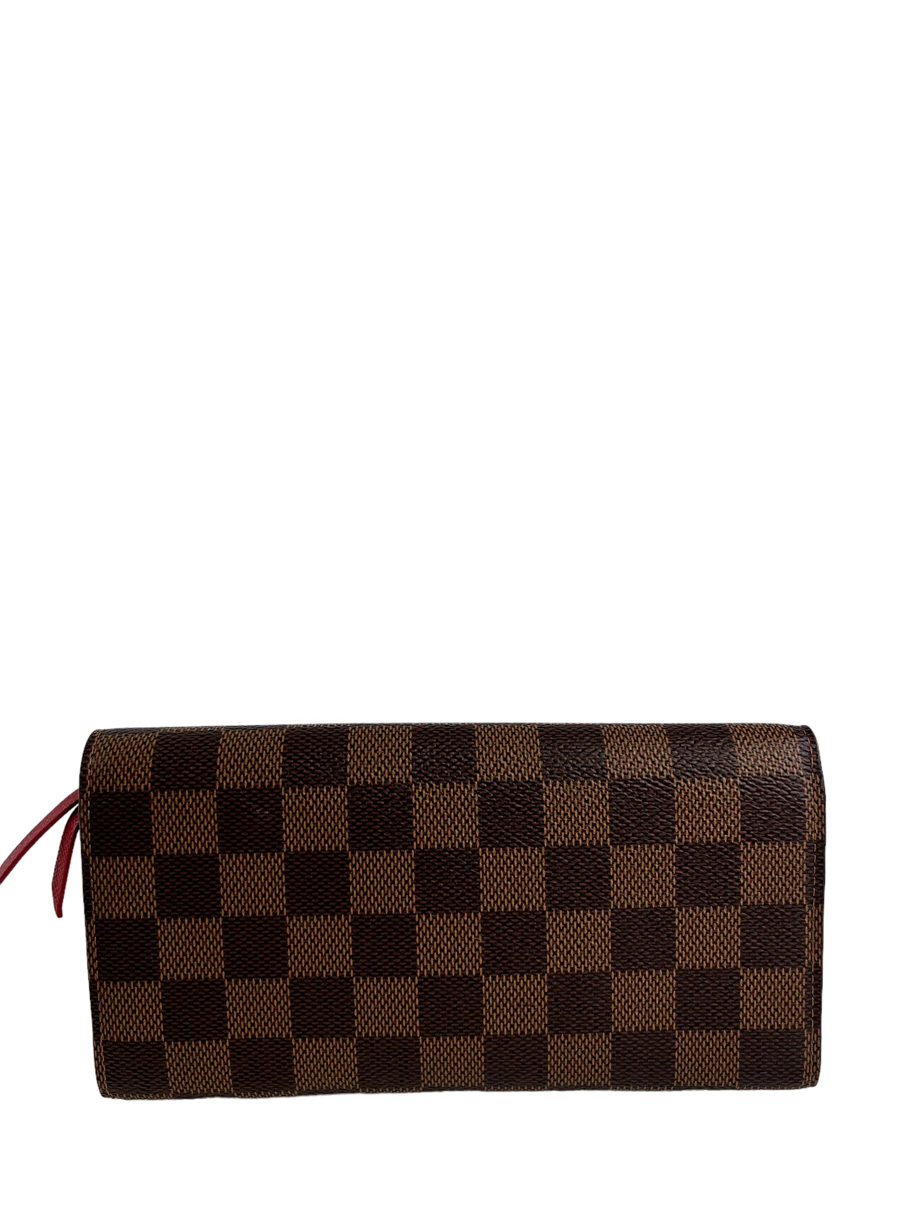 Louis Vuitton Damier Ebene Canvas Emilie Wallet