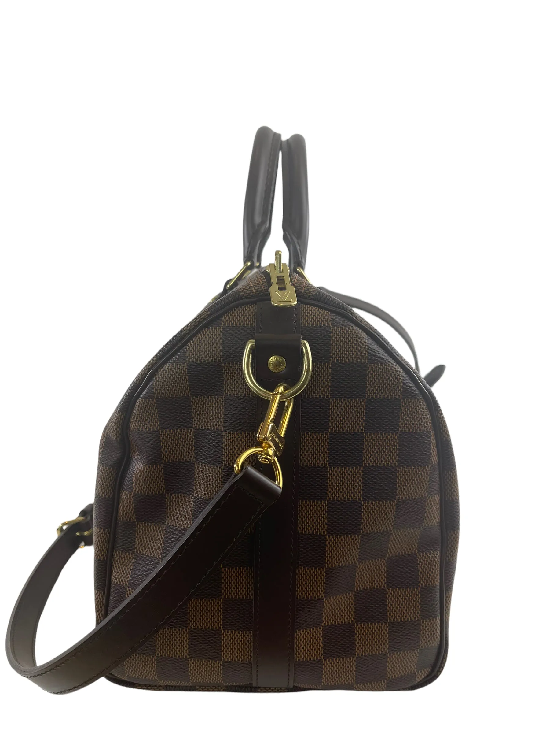 Louis Vuitton Damier Ebene Canvas Speedy 30 Bandouliere