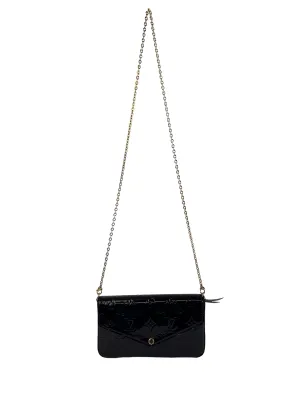 Louis Vuitton Purple Vernis Leather Felicie Crossbody with Inserts