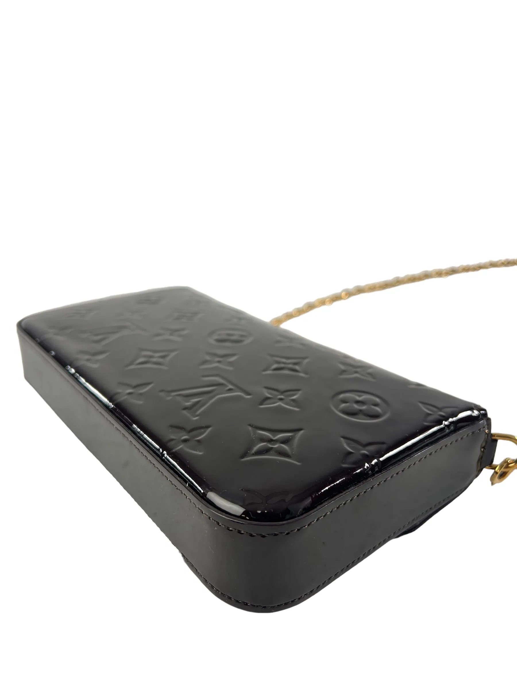 Louis Vuitton Purple Vernis Leather Felicie Crossbody with Inserts