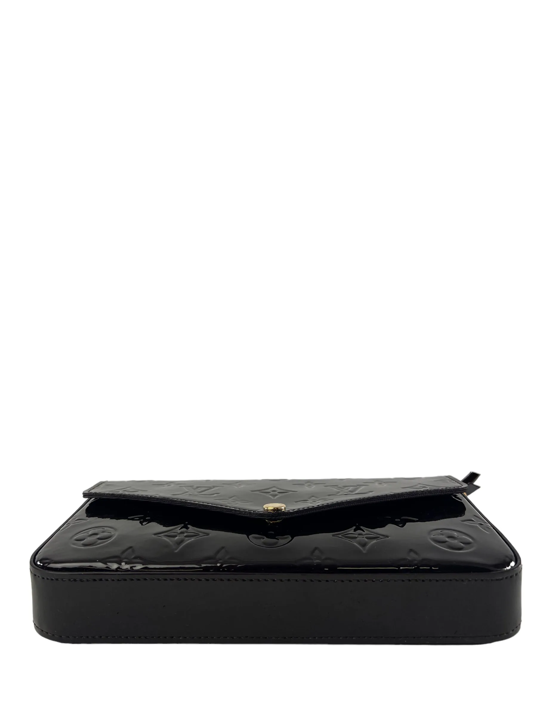 Louis Vuitton Purple Vernis Leather Felicie Crossbody with Inserts