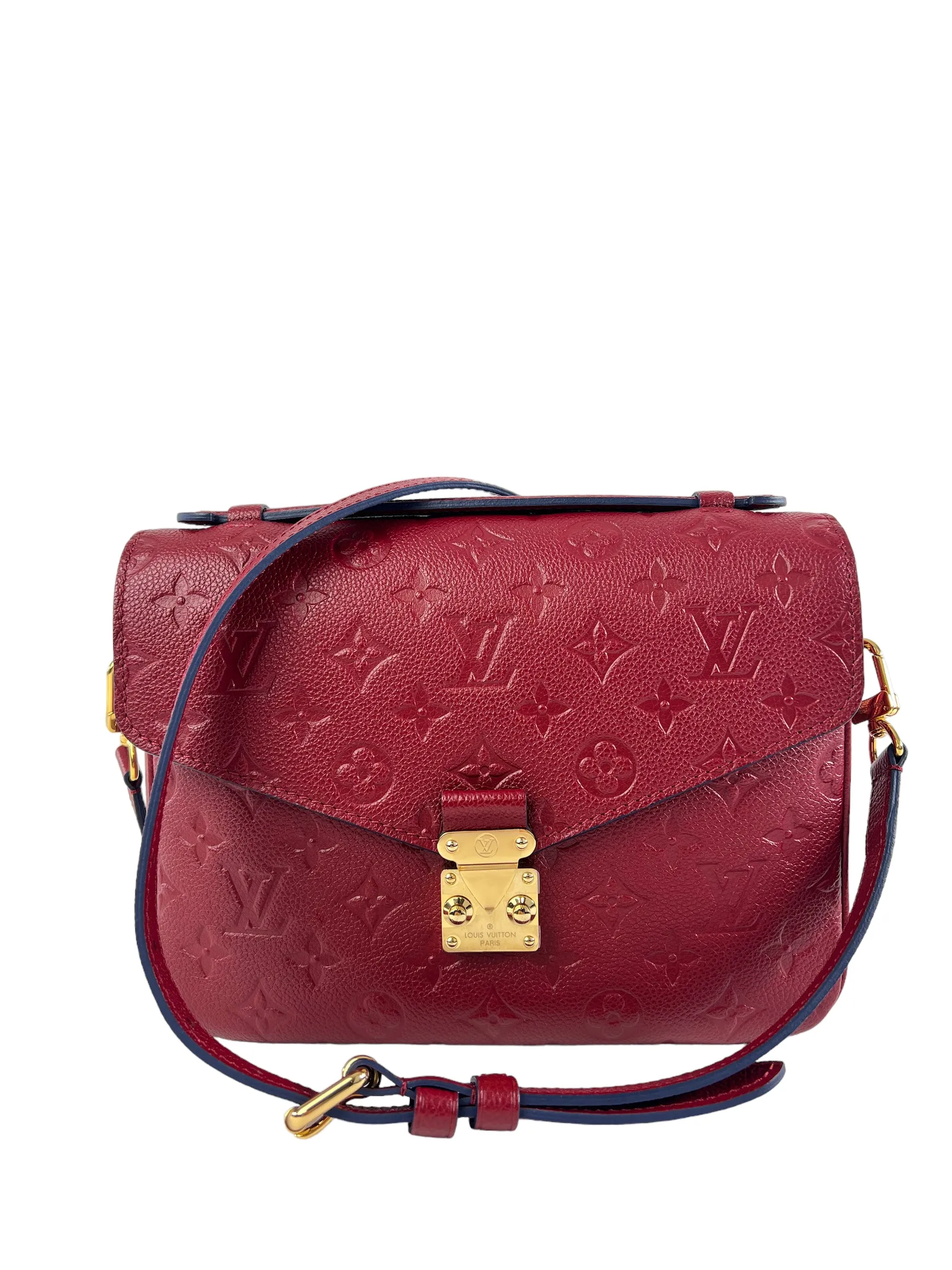 Louis Vuitton Red Empriente Leather Pochette Metis Crossbody