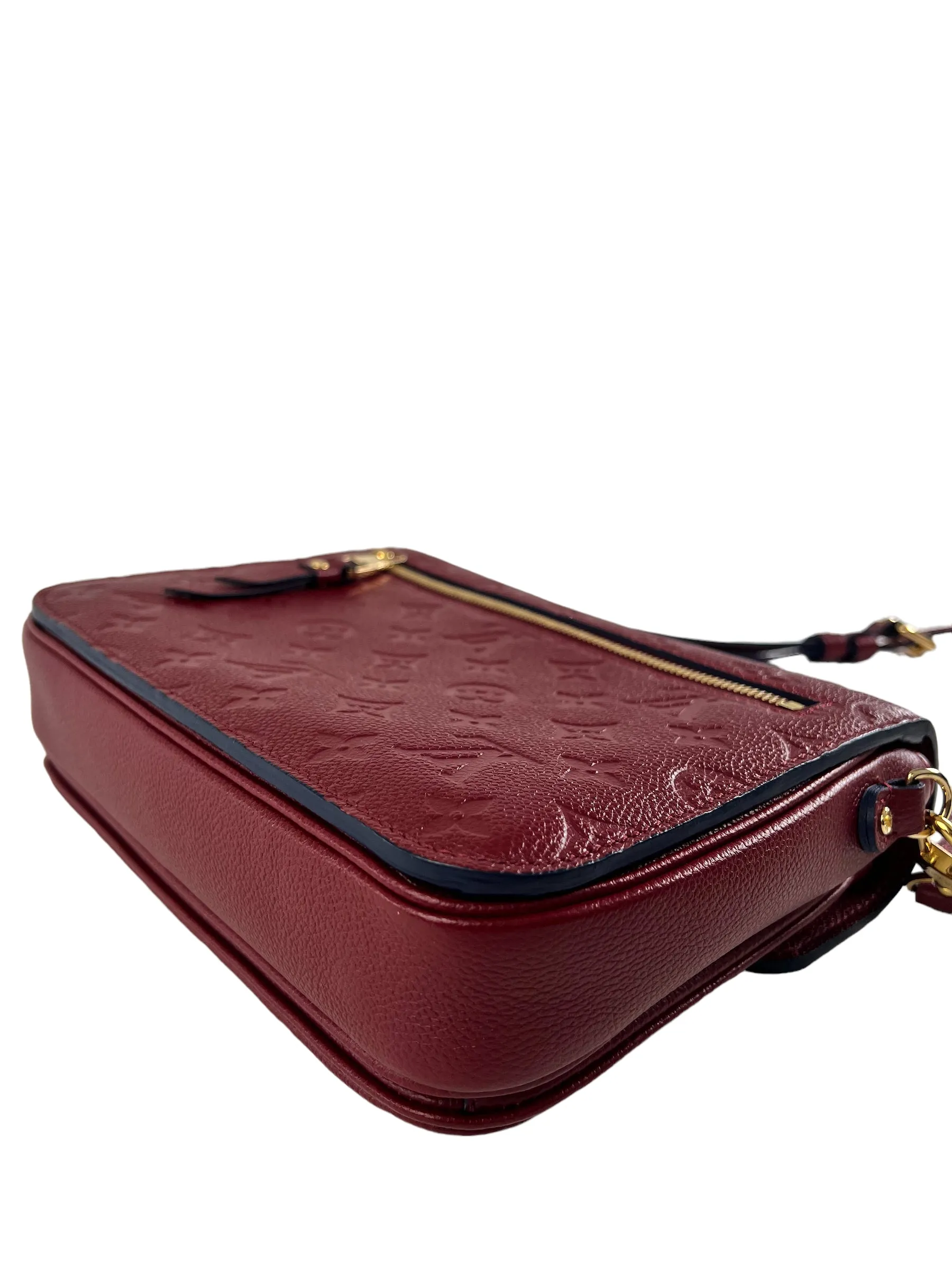 Louis Vuitton Red Empriente Leather Pochette Metis Crossbody