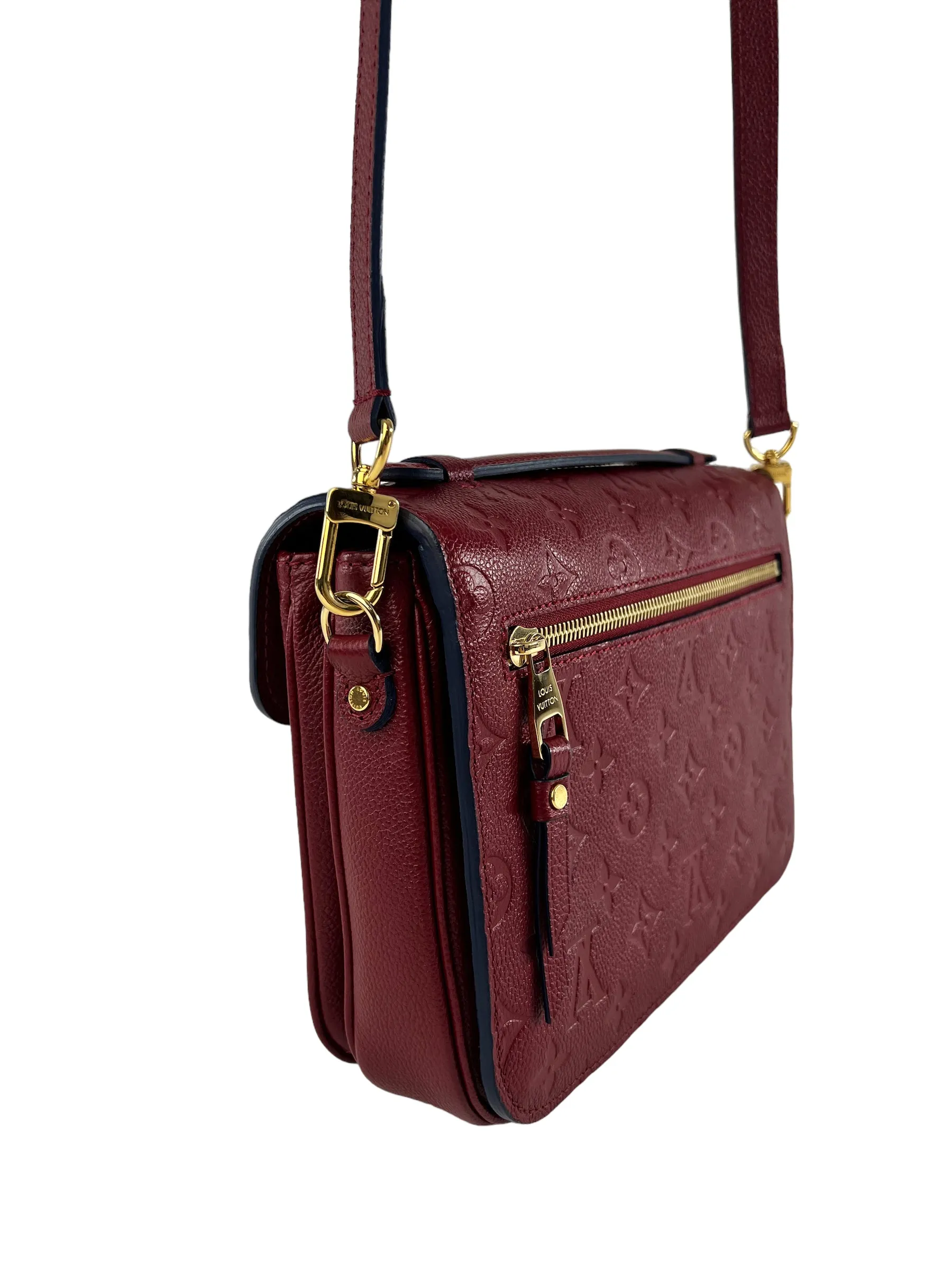 Louis Vuitton Red Empriente Leather Pochette Metis Crossbody