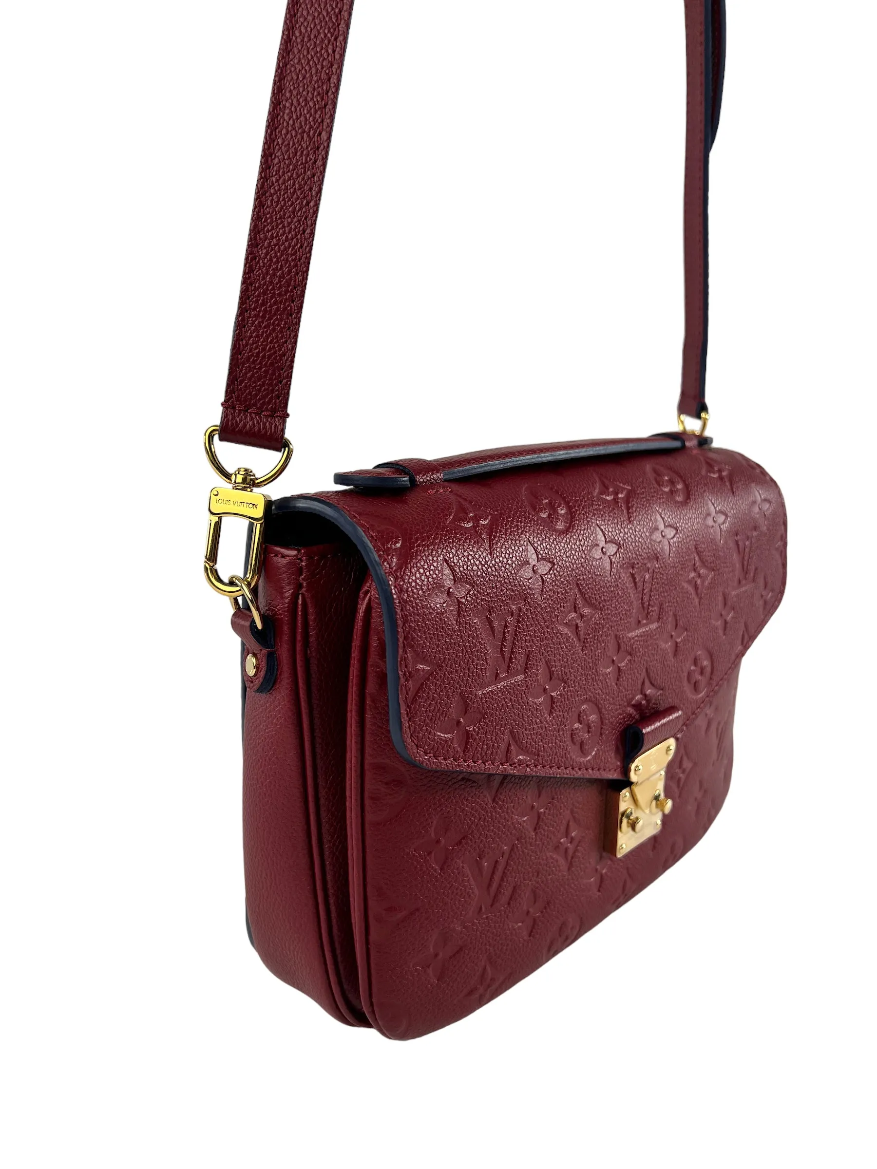 Louis Vuitton Red Empriente Leather Pochette Metis Crossbody