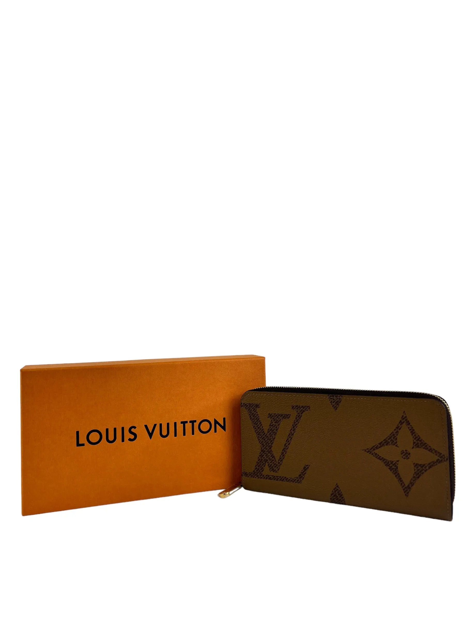 Louis Vuitton Reverse Giant Monogram Canvas Zippy Wallet