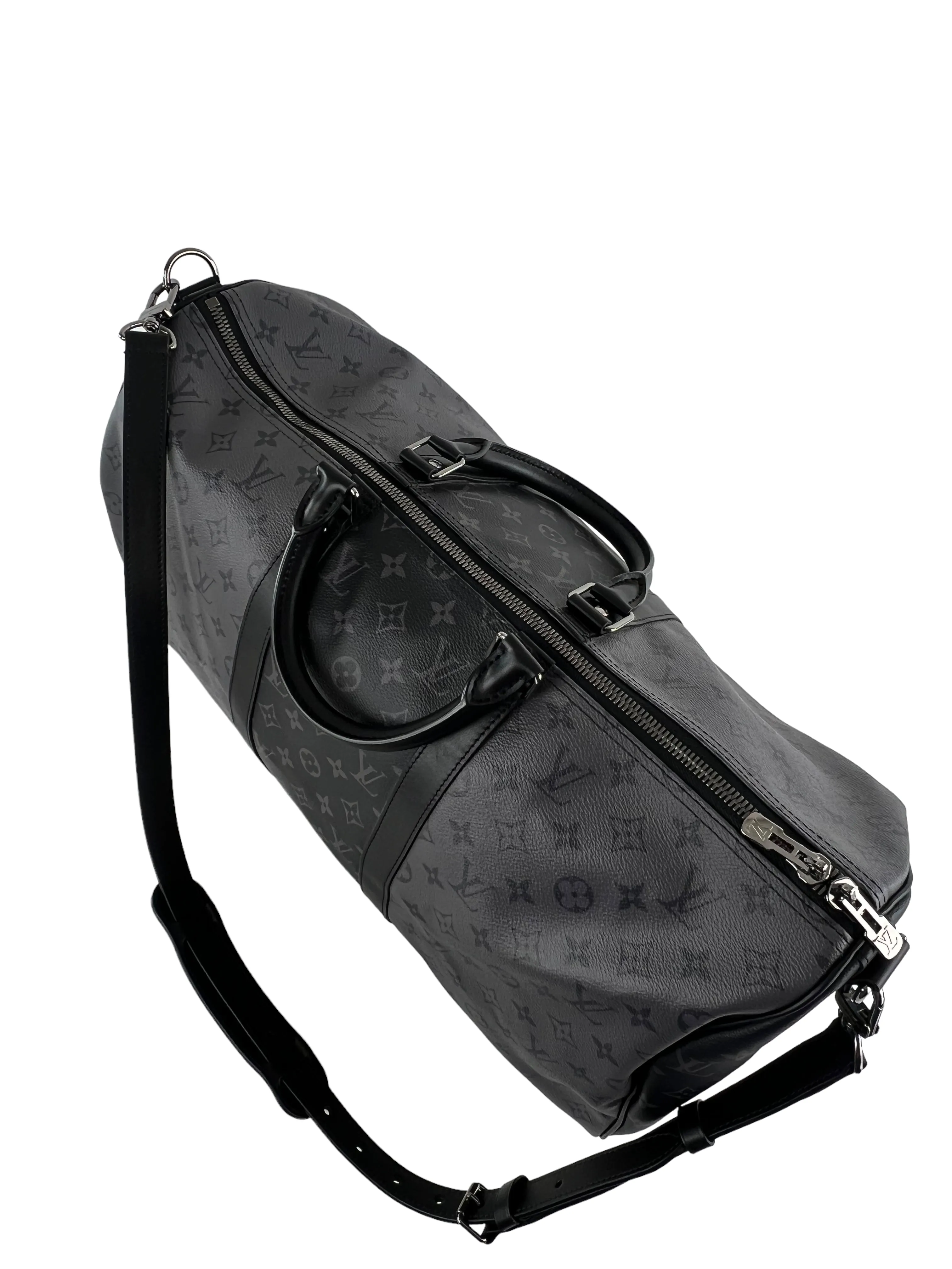 Louis Vuitton Reverse Monogram Eclipse Canvas Keepall 50 Luggage