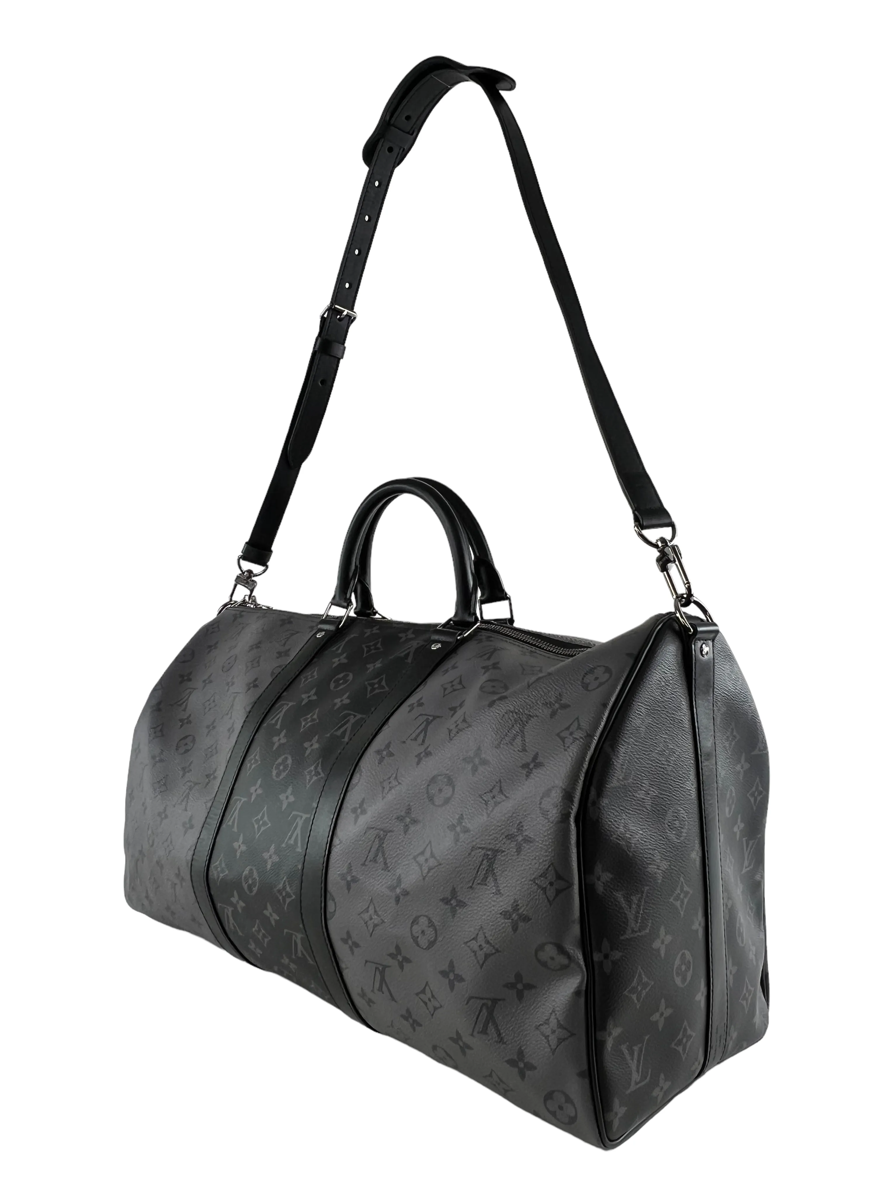 Louis Vuitton Reverse Monogram Eclipse Canvas Keepall 50 Luggage