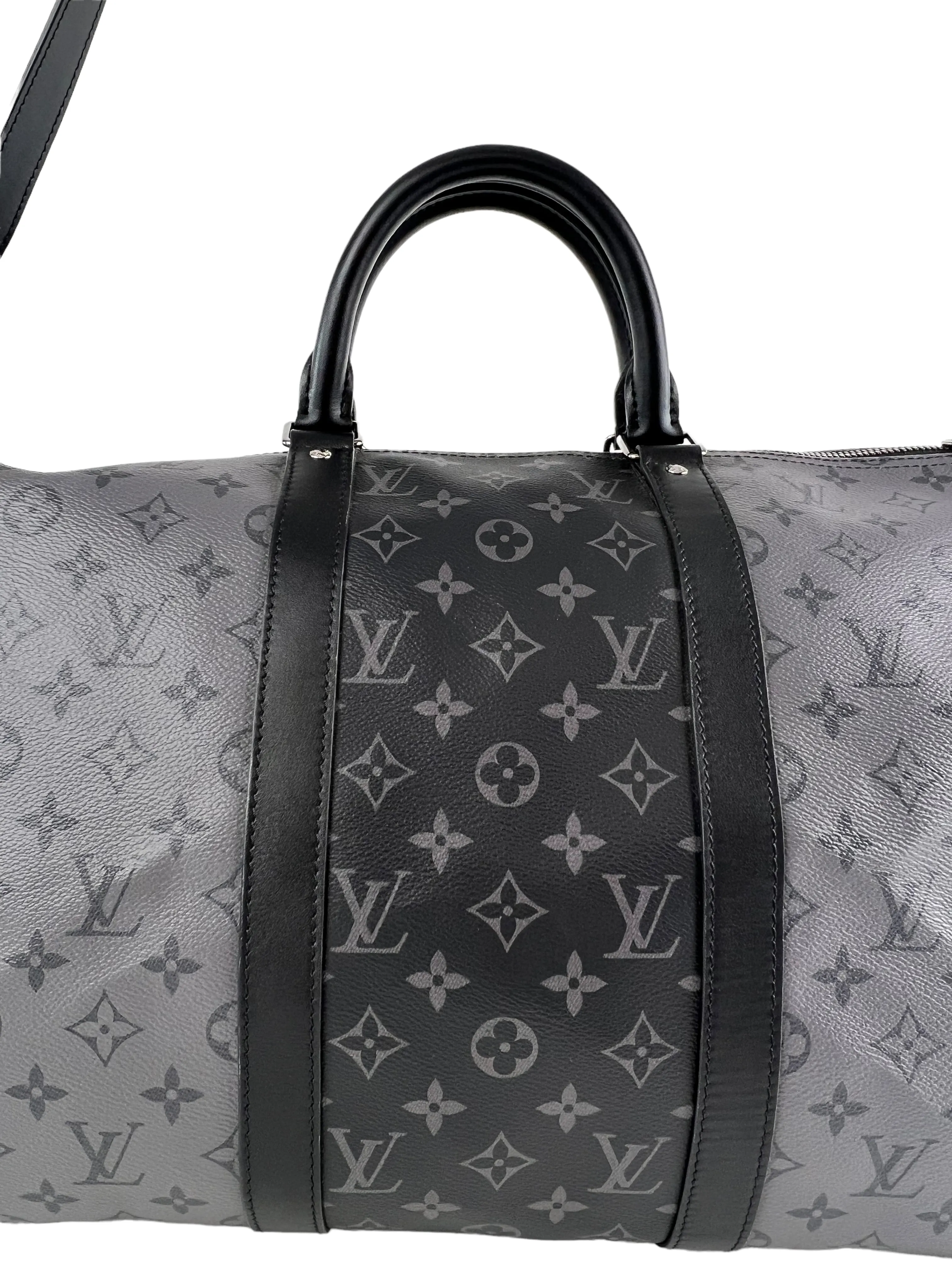 Louis Vuitton Reverse Monogram Eclipse Canvas Keepall 50 Luggage