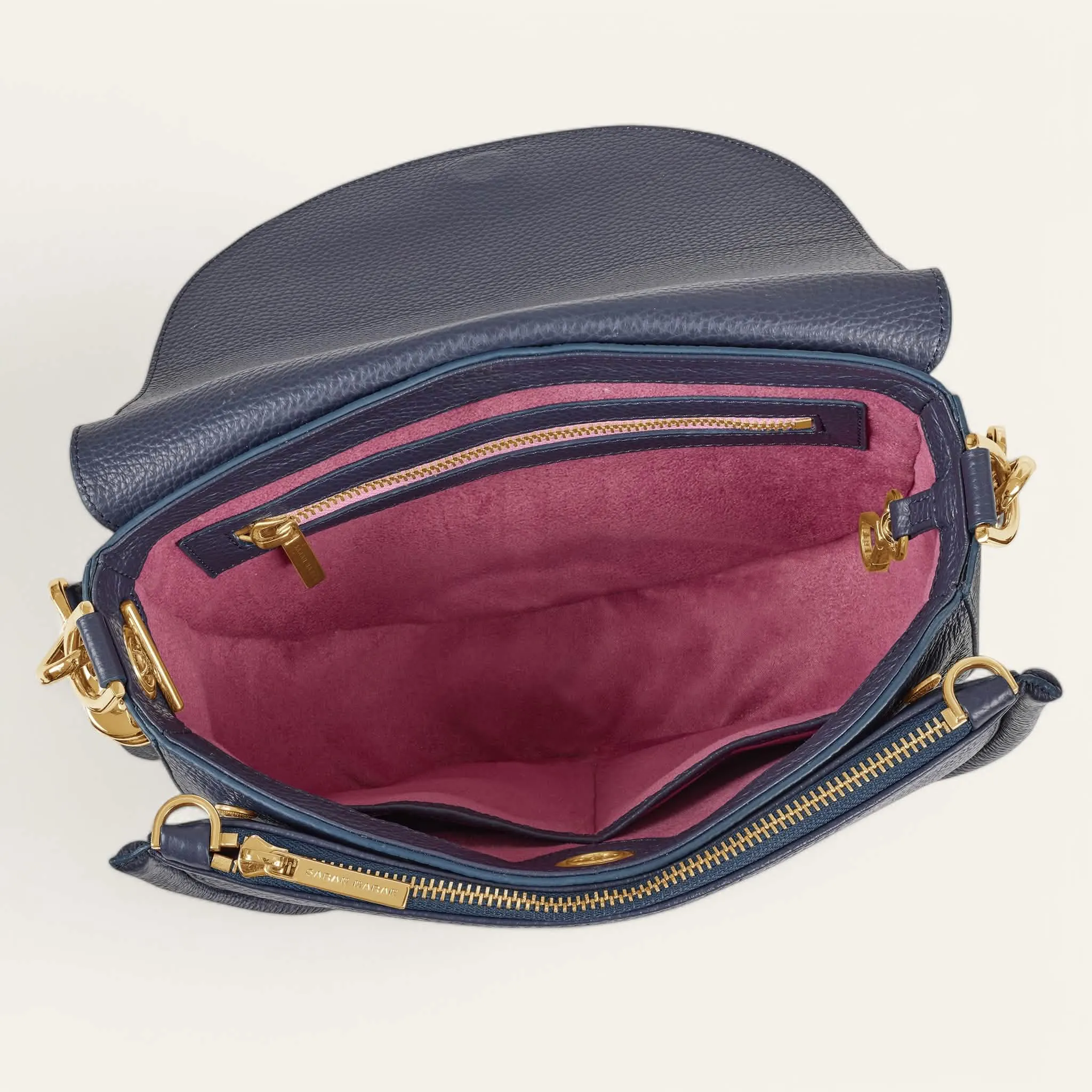 Luna Satchel | Space with Gold hardware