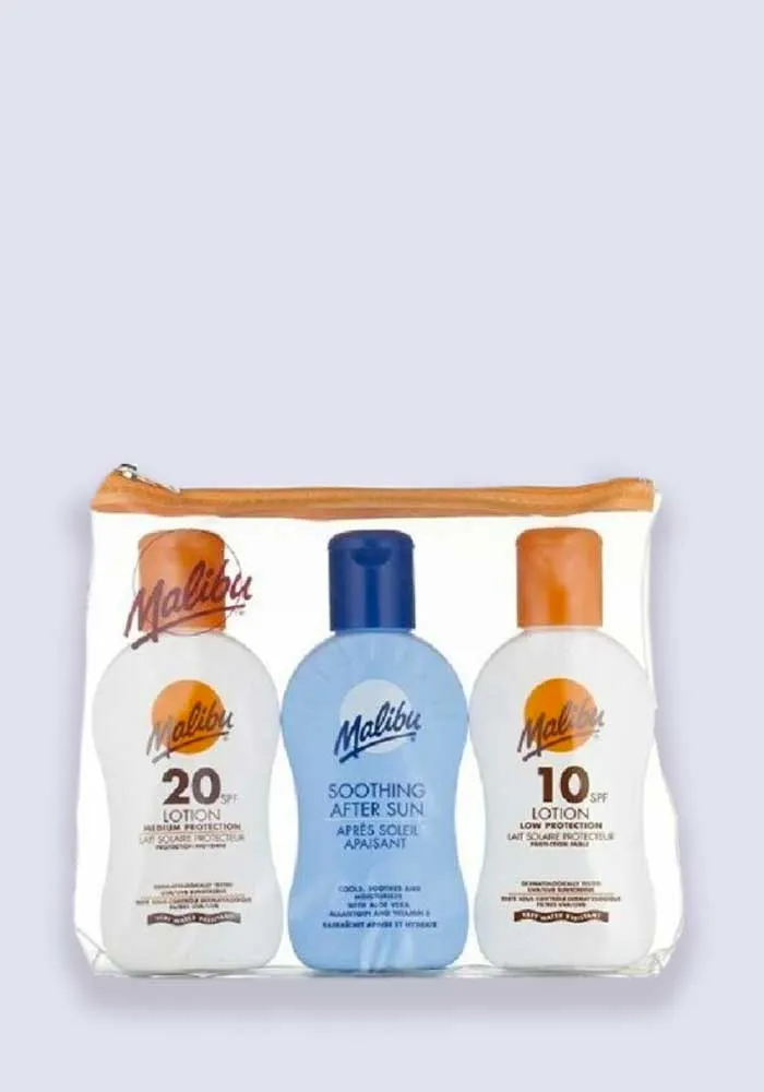 Malibu Sun Lotion Travel Pack SPF 10. 20 & After Sun 100ml