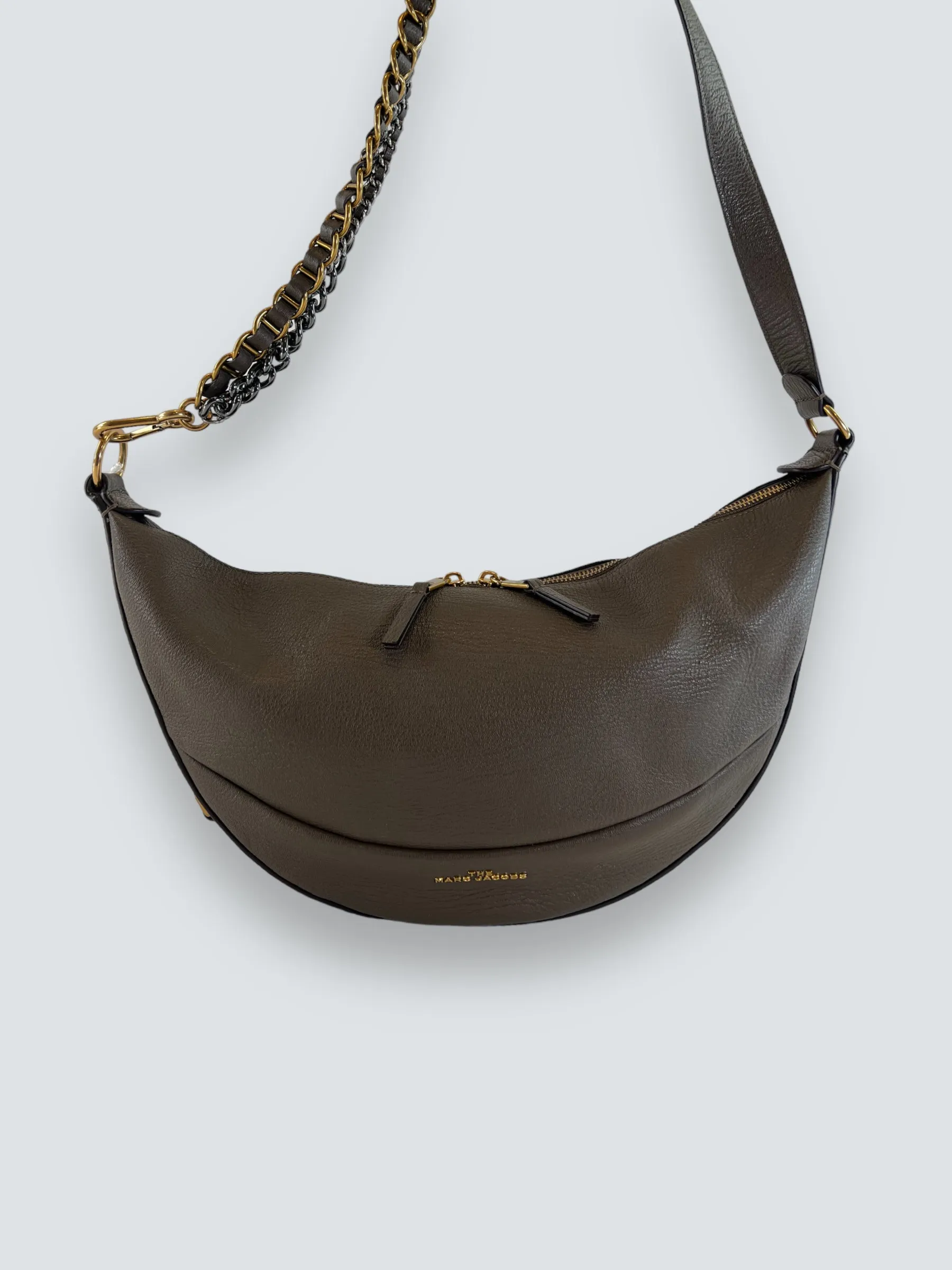 Marc Jacobs Khaki Leather The Eclipse Shoulder Bag