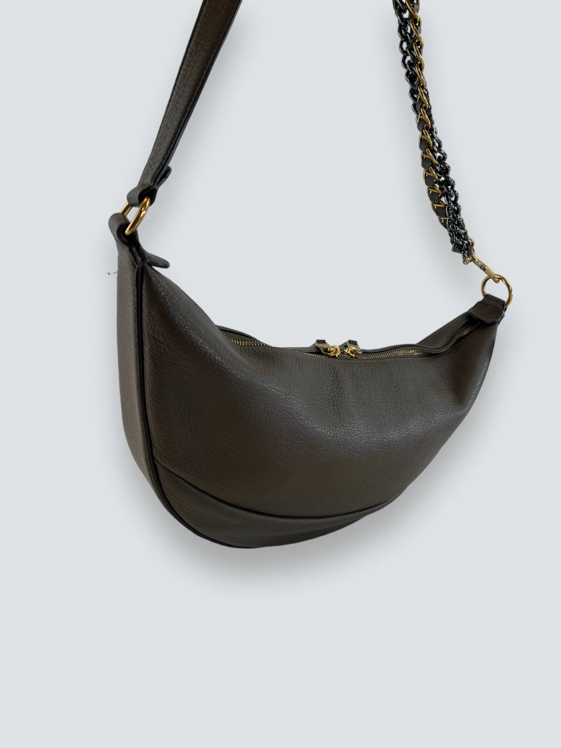 Marc Jacobs Khaki Leather The Eclipse Shoulder Bag
