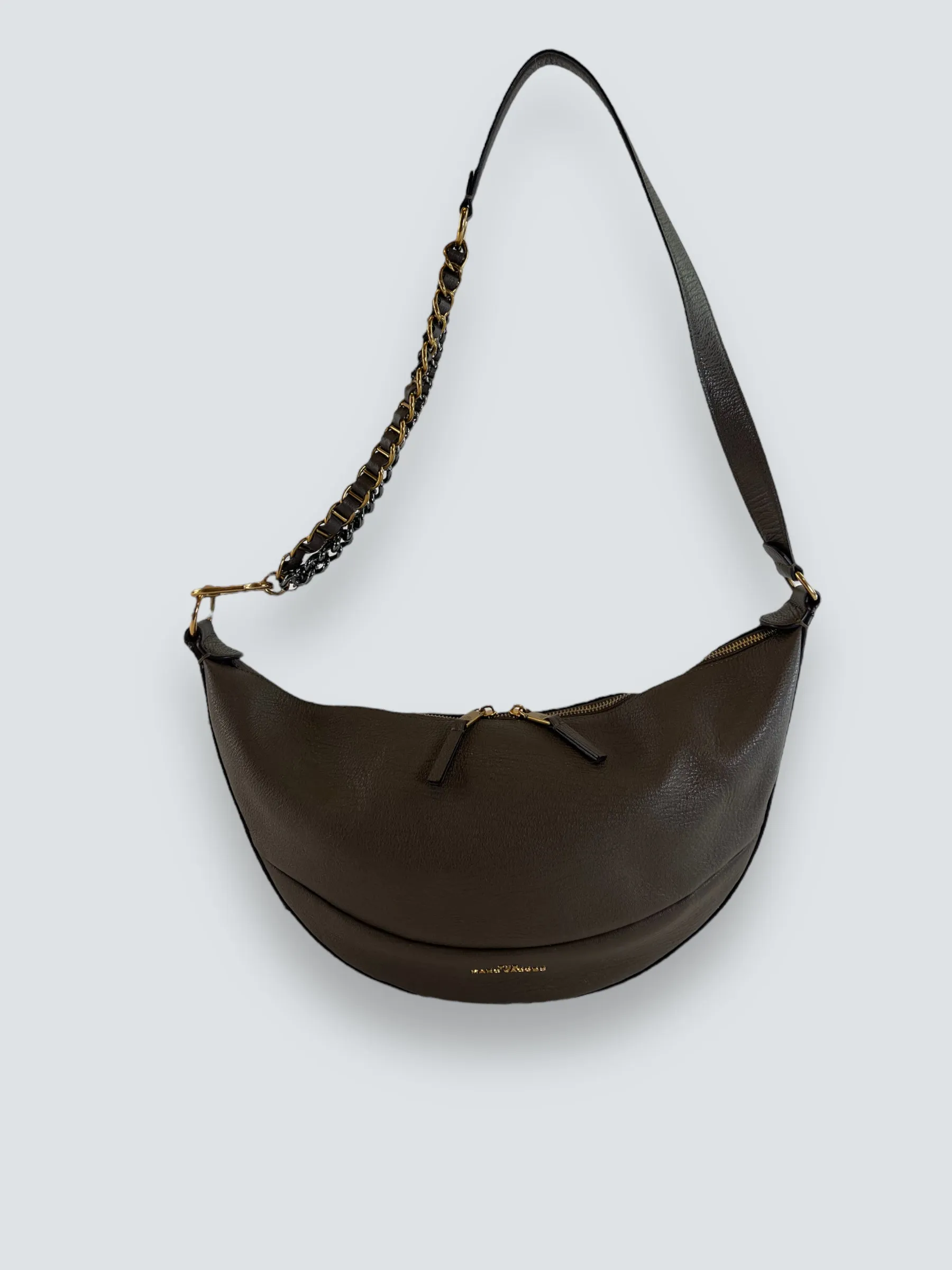 Marc Jacobs Khaki Leather The Eclipse Shoulder Bag