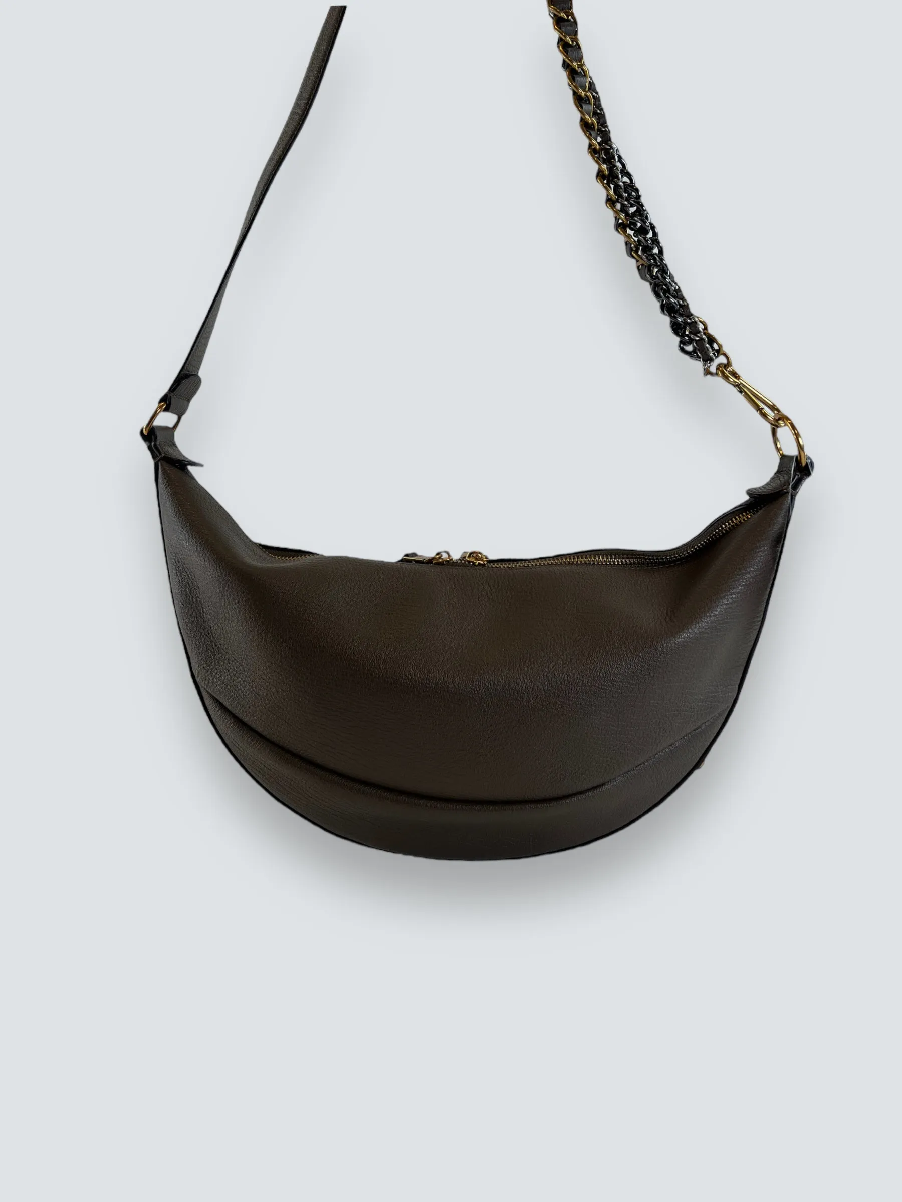 Marc Jacobs Khaki Leather The Eclipse Shoulder Bag