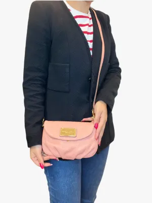 Marc Jacobs Peach/Pink Pebbled Leather Mini Crossbody