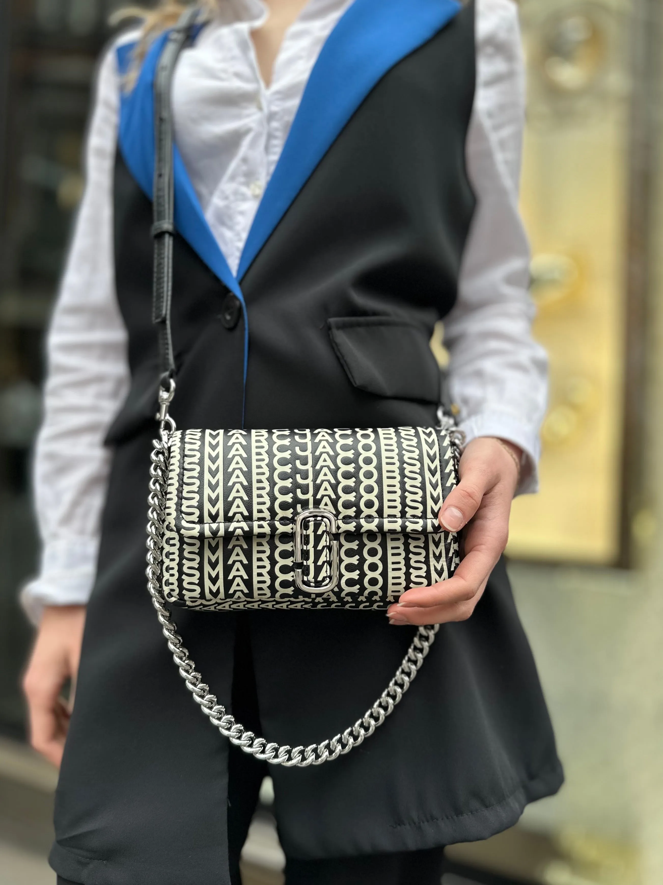 Marc Jacobs The Monogram Leather J Marc Mini Shoulder Bag
