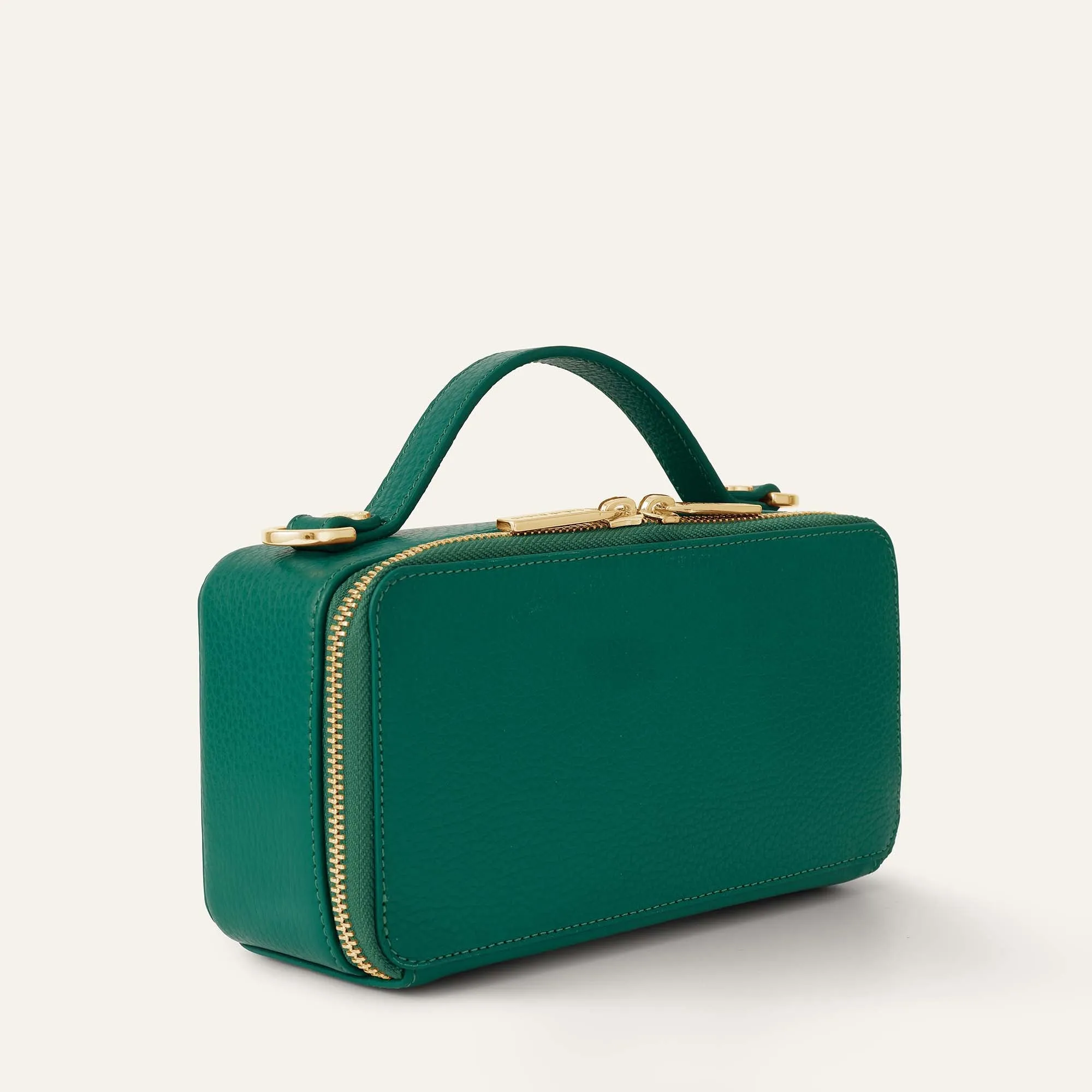 Marie Handbag | Evergreen with Gold hardware
