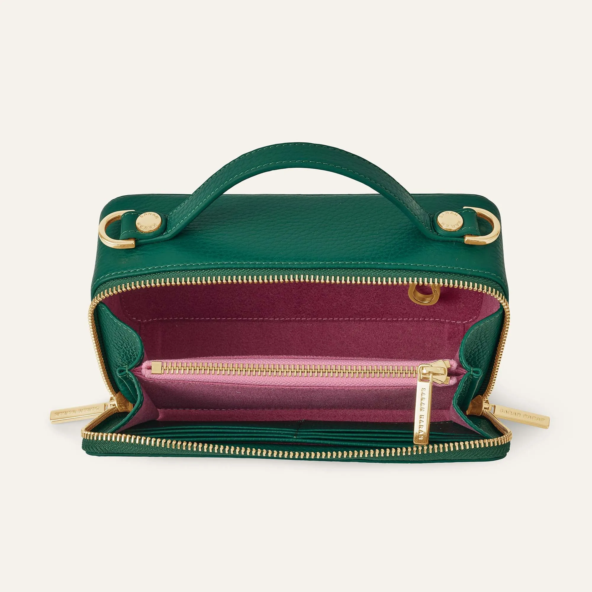 Marie Handbag | Evergreen with Gold hardware